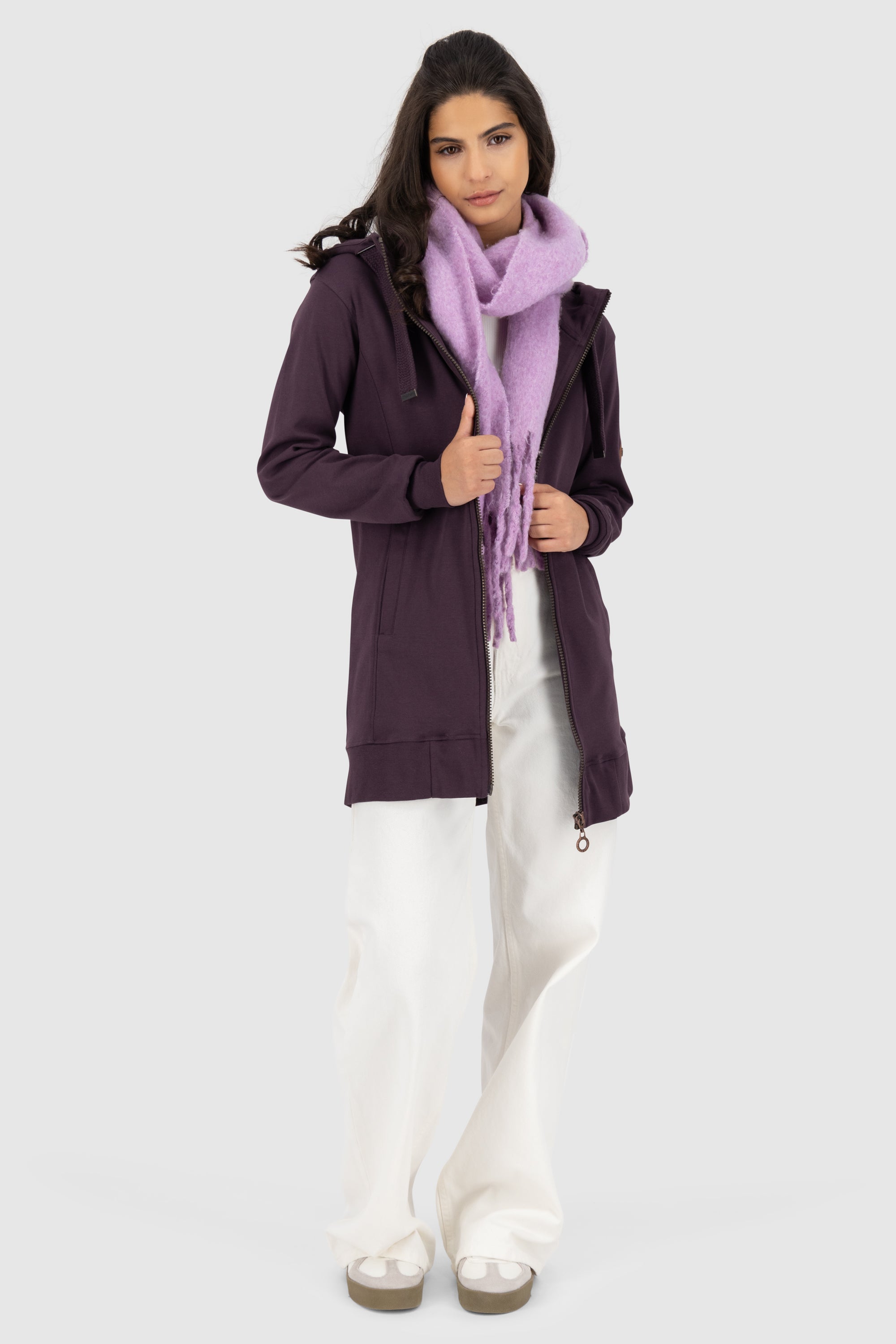 JasinaAK A Hooded Sweat Jacket Violett