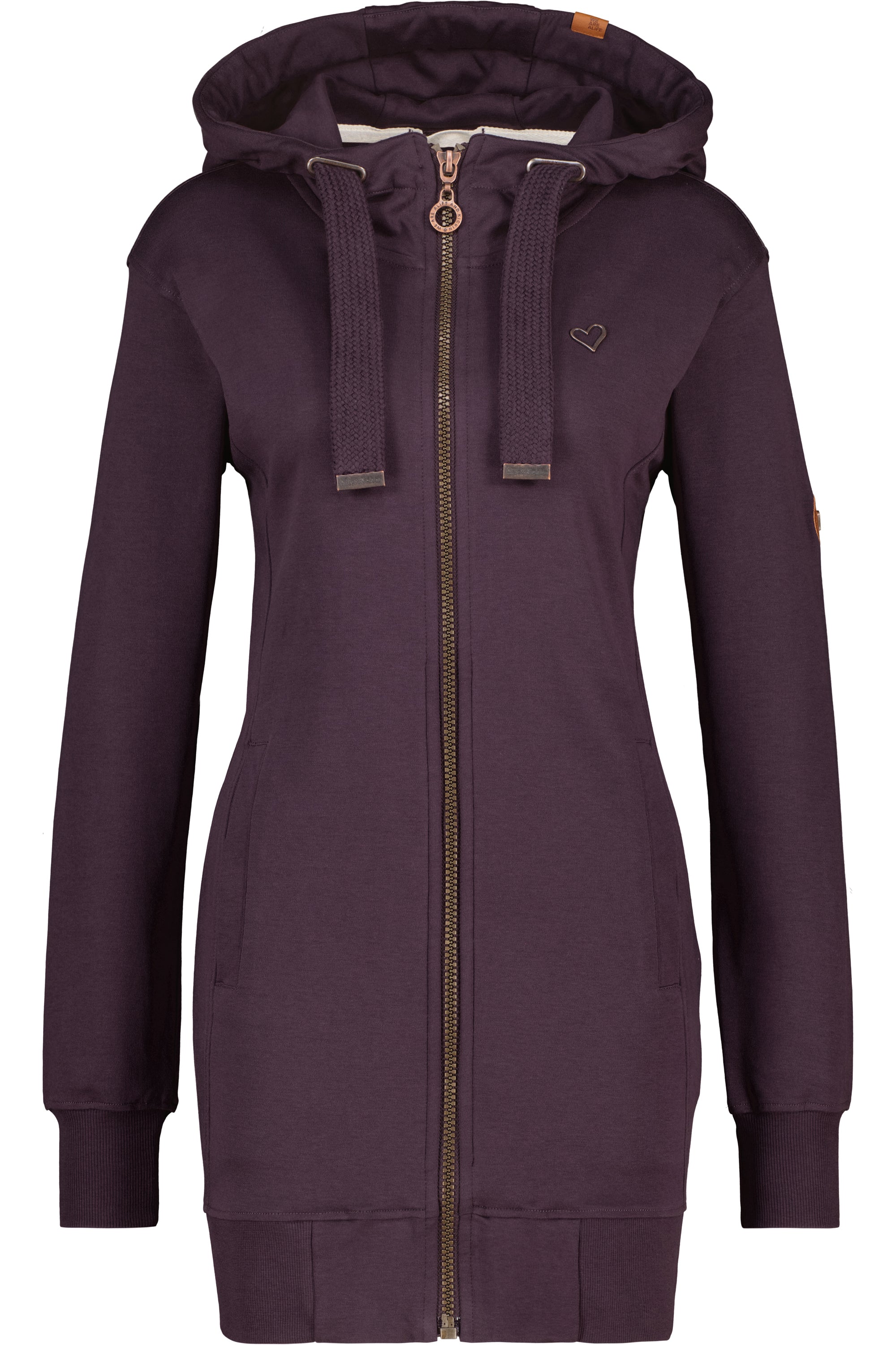 JasinaAK A Hooded Sweat Jacket Violett