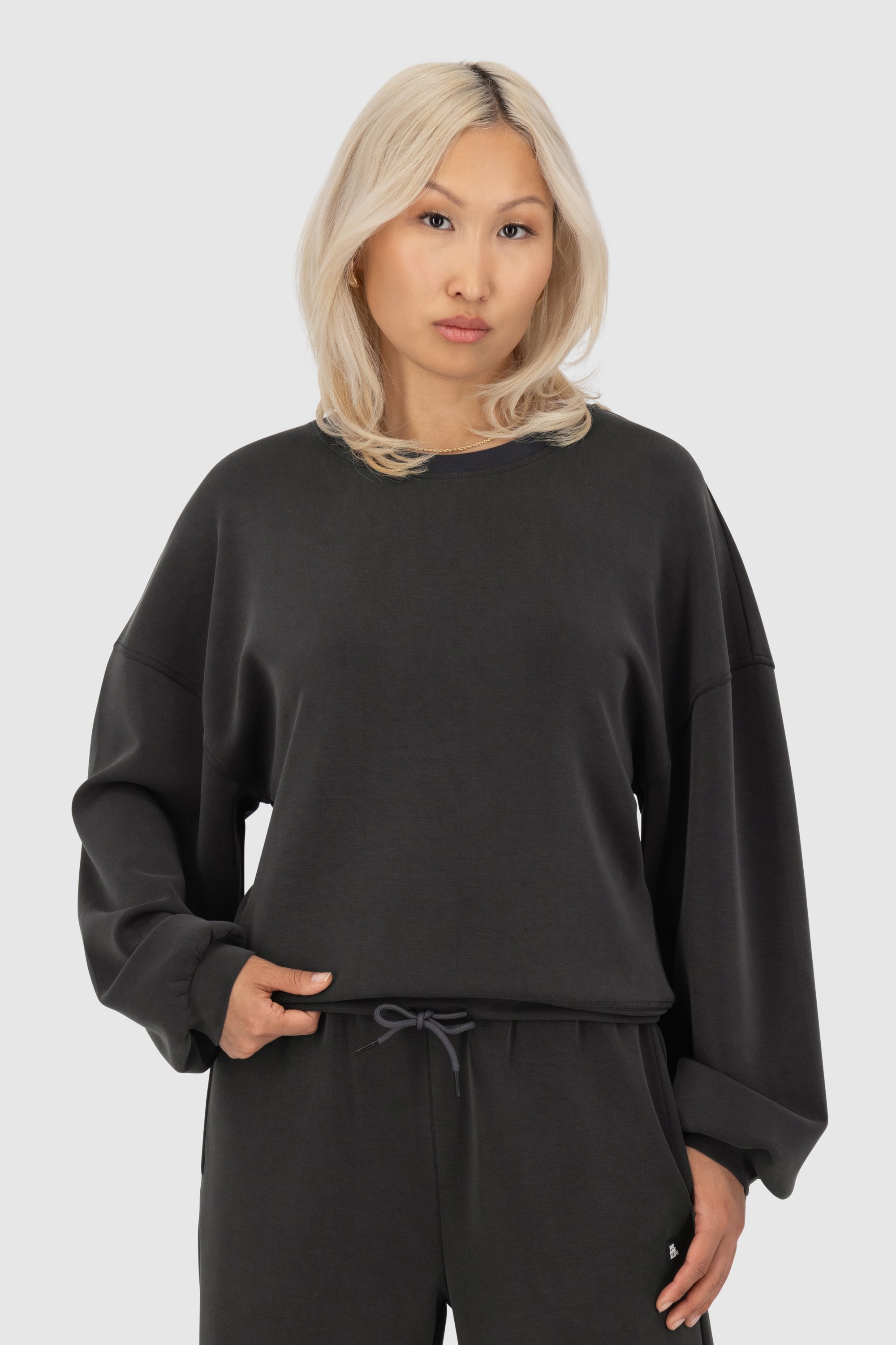 MeredithAK N Neopren Sweatshirt Schwarz