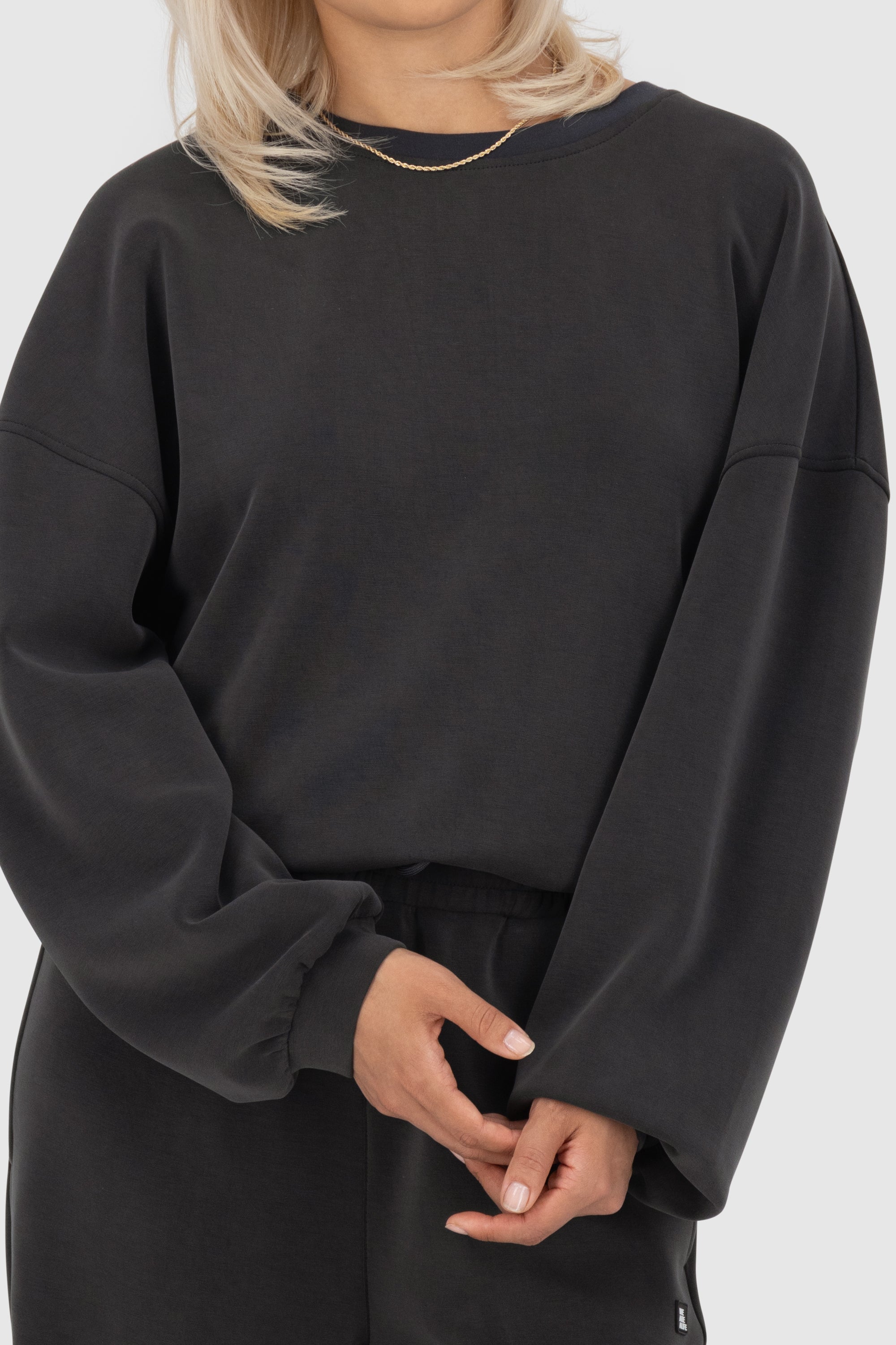 MeredithAK N Neopren Sweatshirt Schwarz
