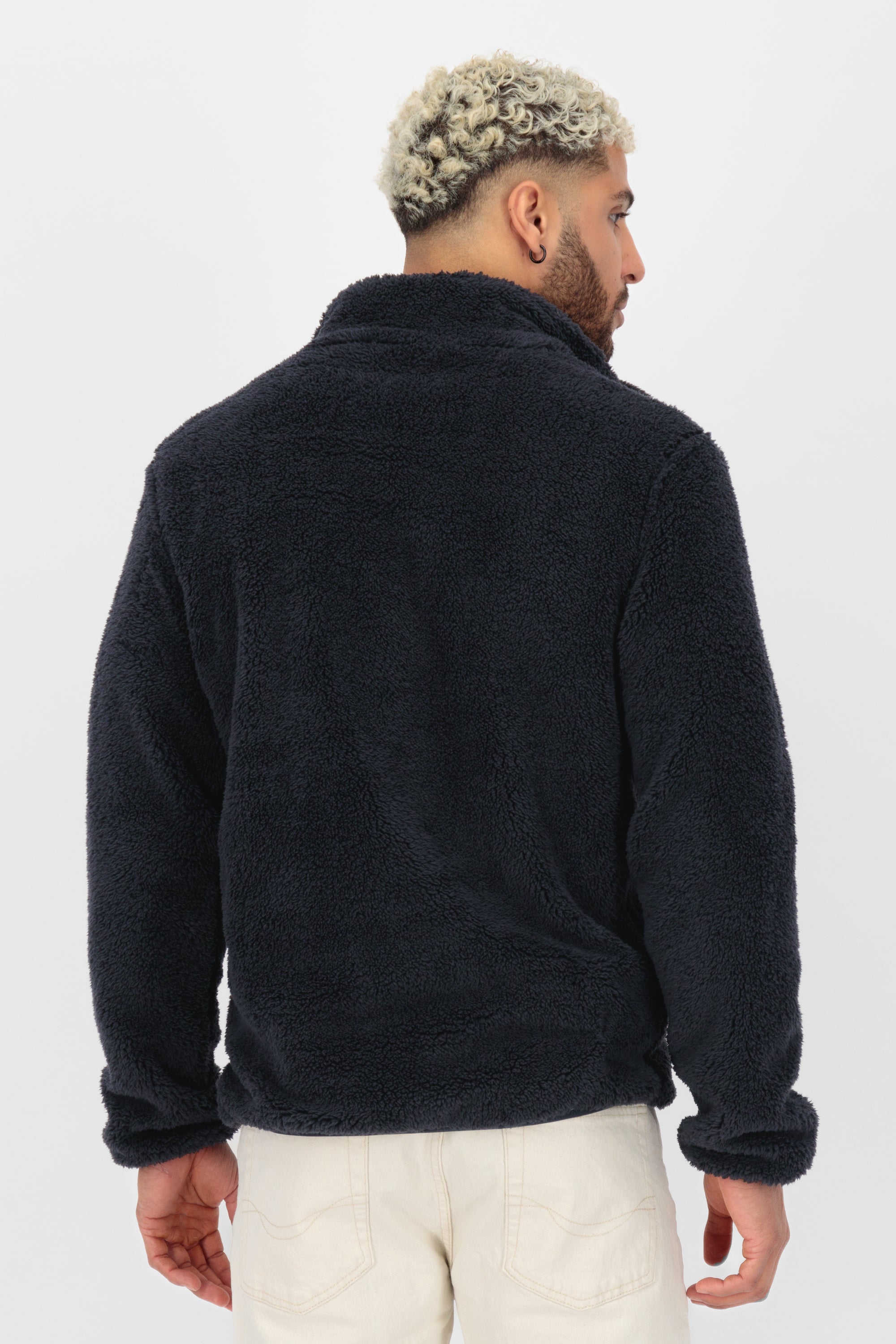 JayAK G Teddy Sweat Jacket Dunkelblau