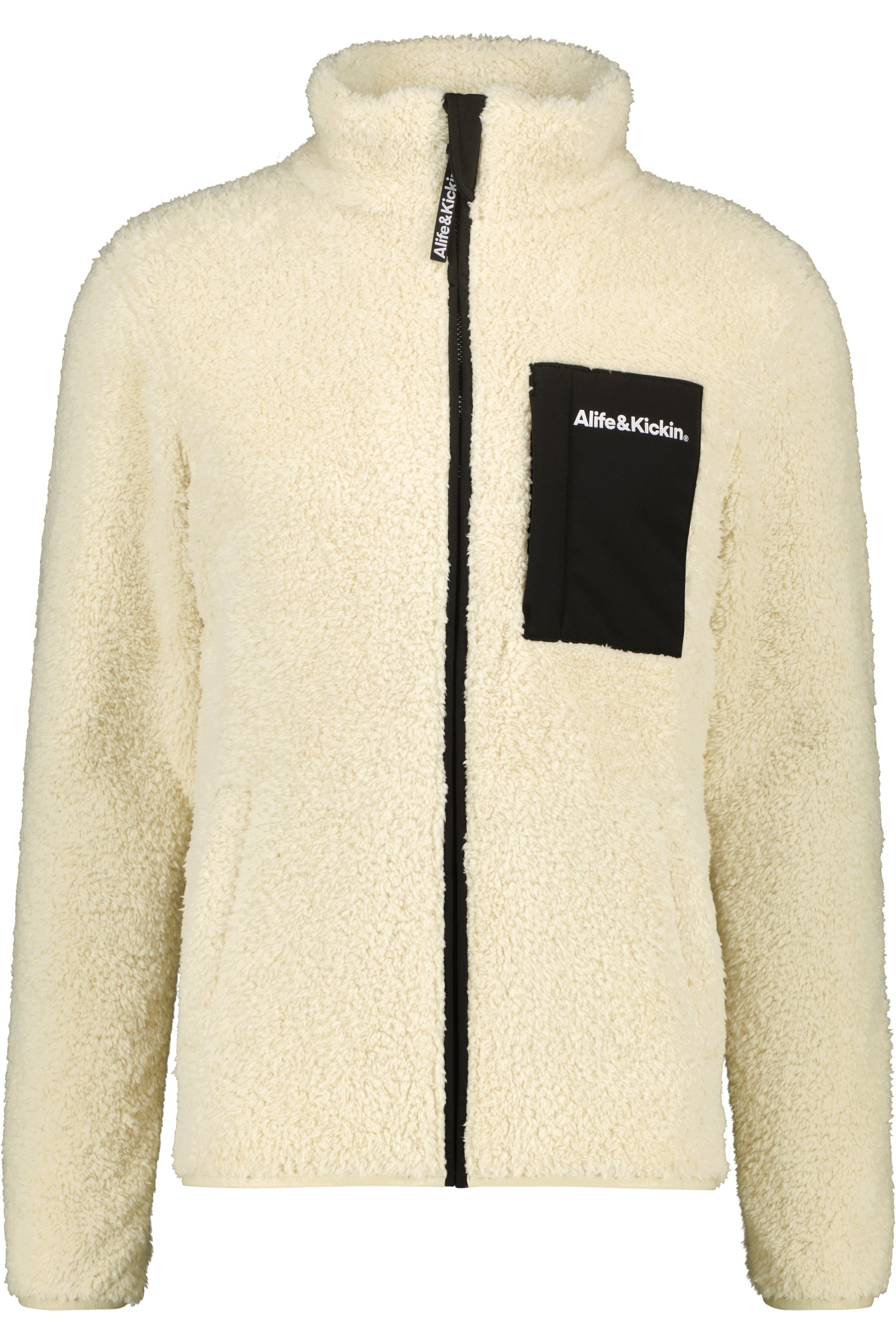 JayAK G Teddy Sweat Jacket Beige