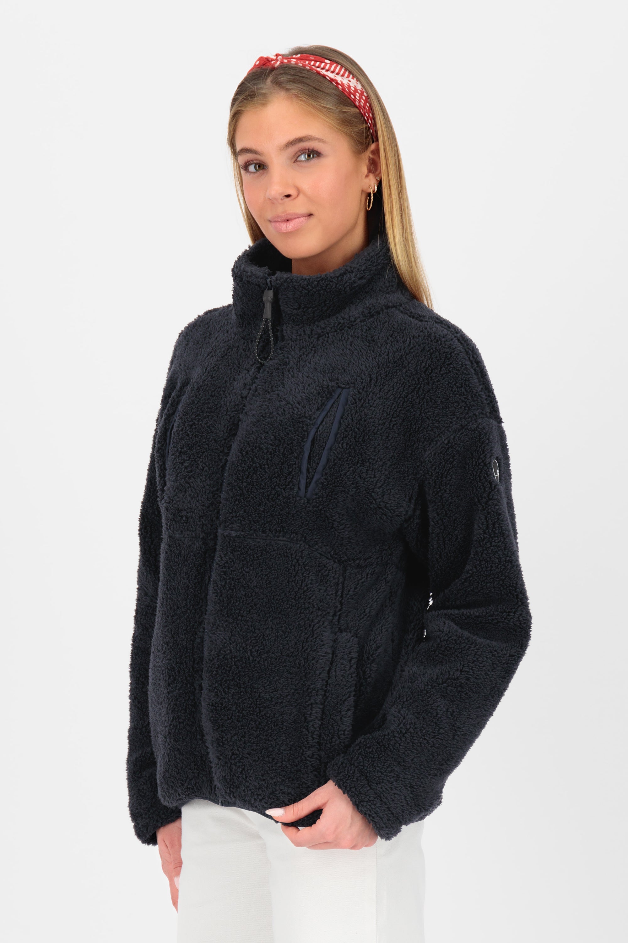 LiobaAK G Teddy Sweat Jacket Dunkelblau