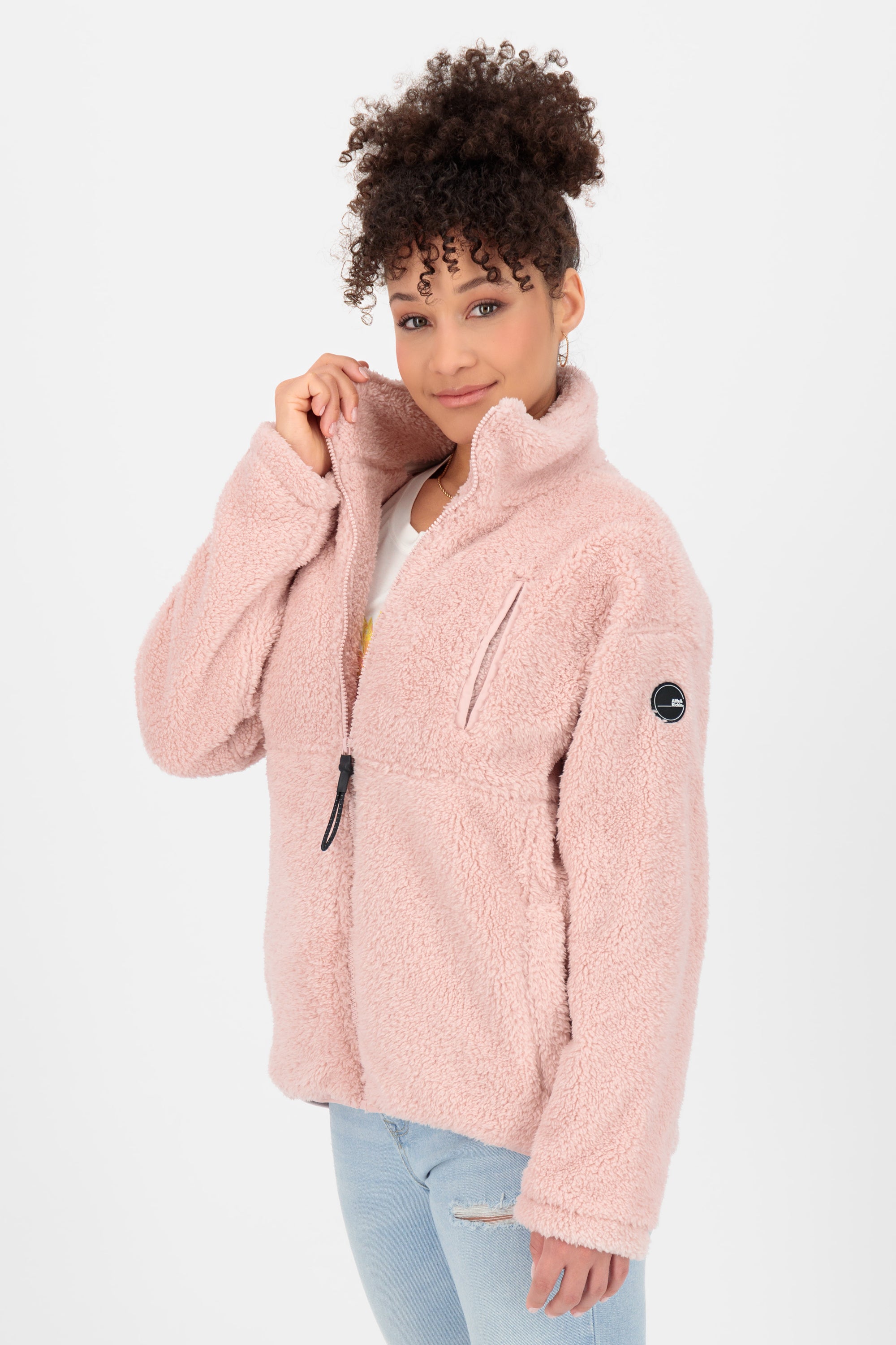 LiobaAK G Teddy Sweat Jacket Rosa