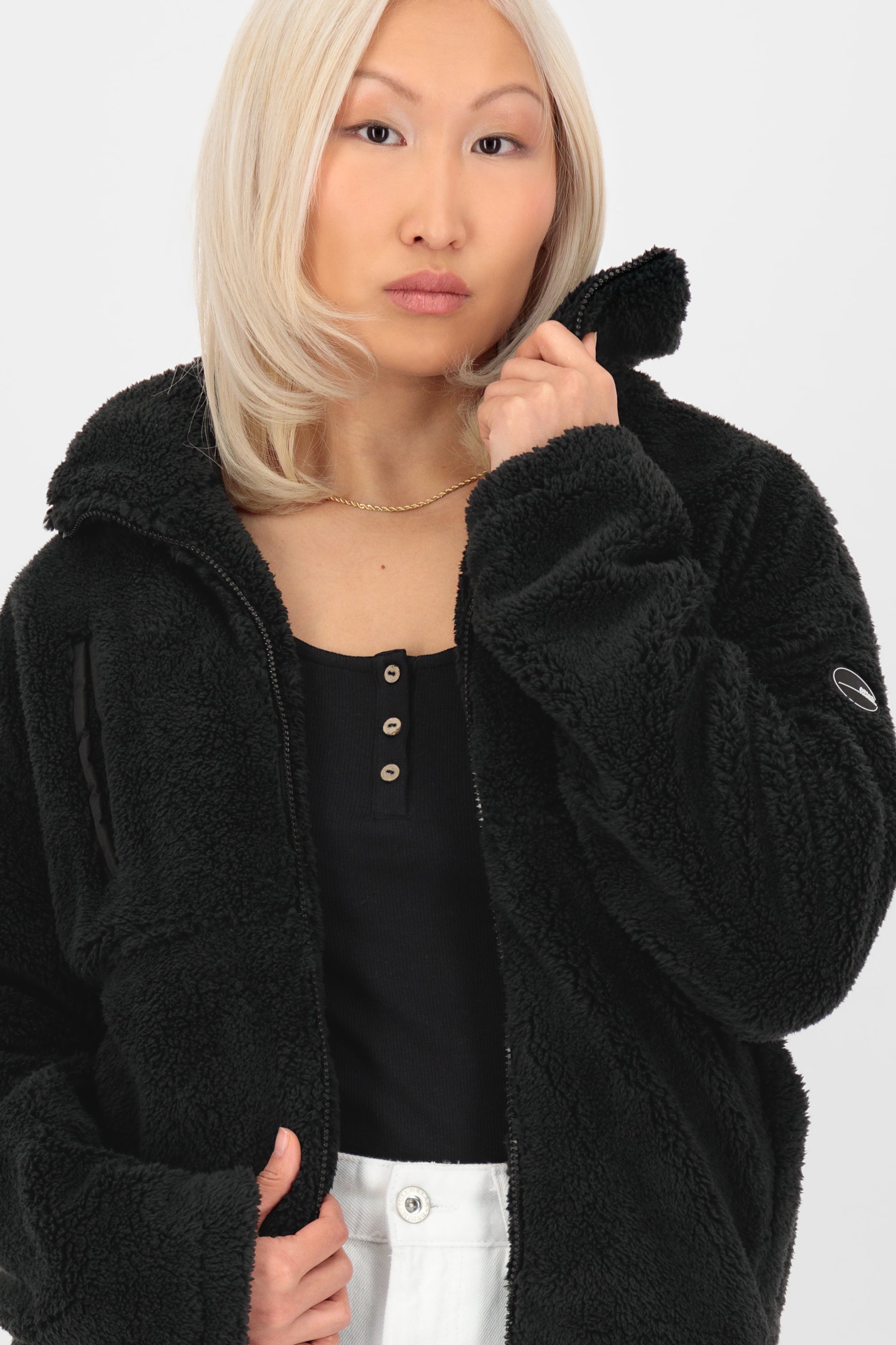 LiobaAK G Teddy Sweat Jacket Schwarz