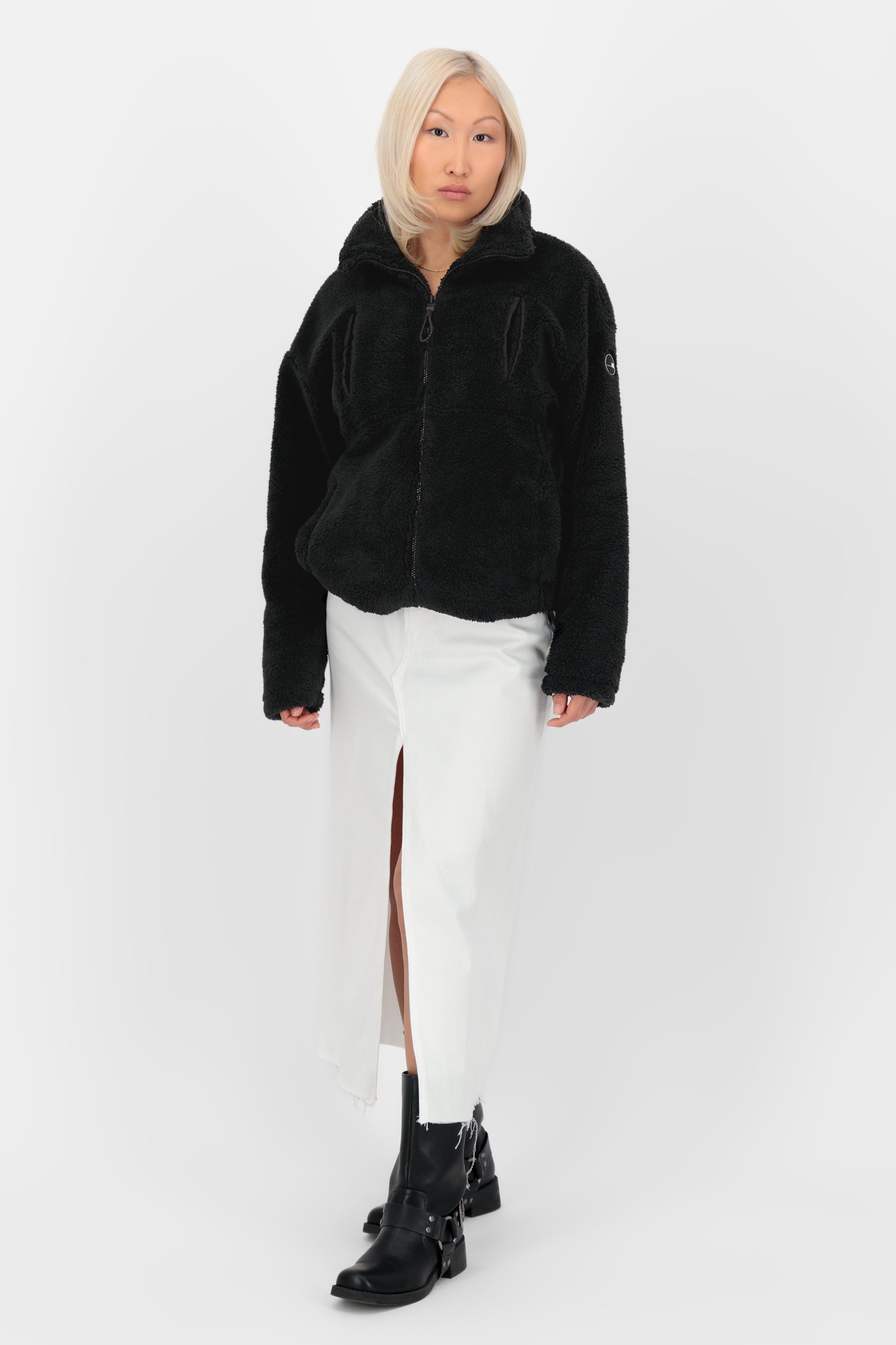 LiobaAK G Teddy Sweat Jacket Schwarz
