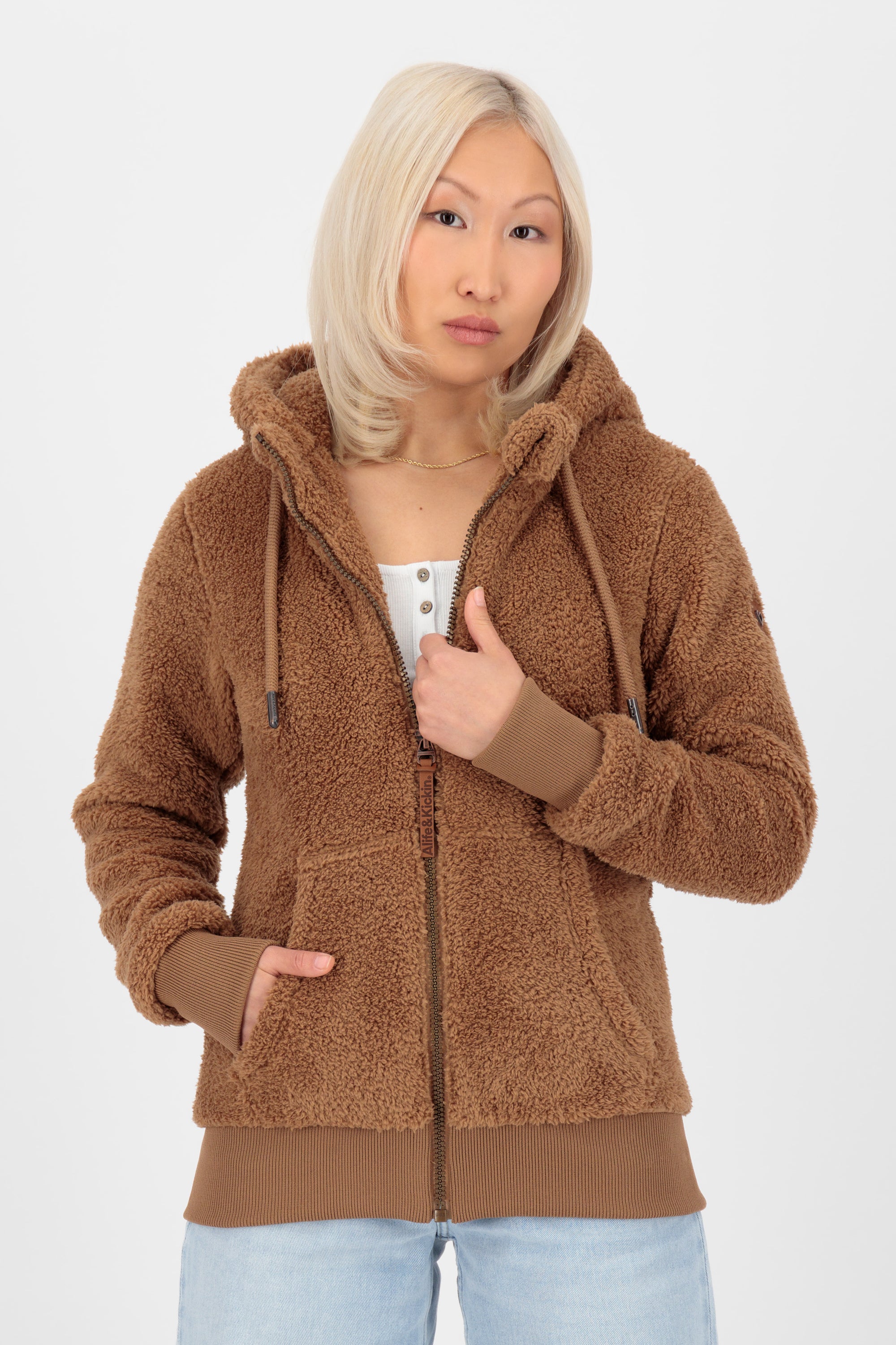 TabeaAK G Teddy Sweat Jacket Braun