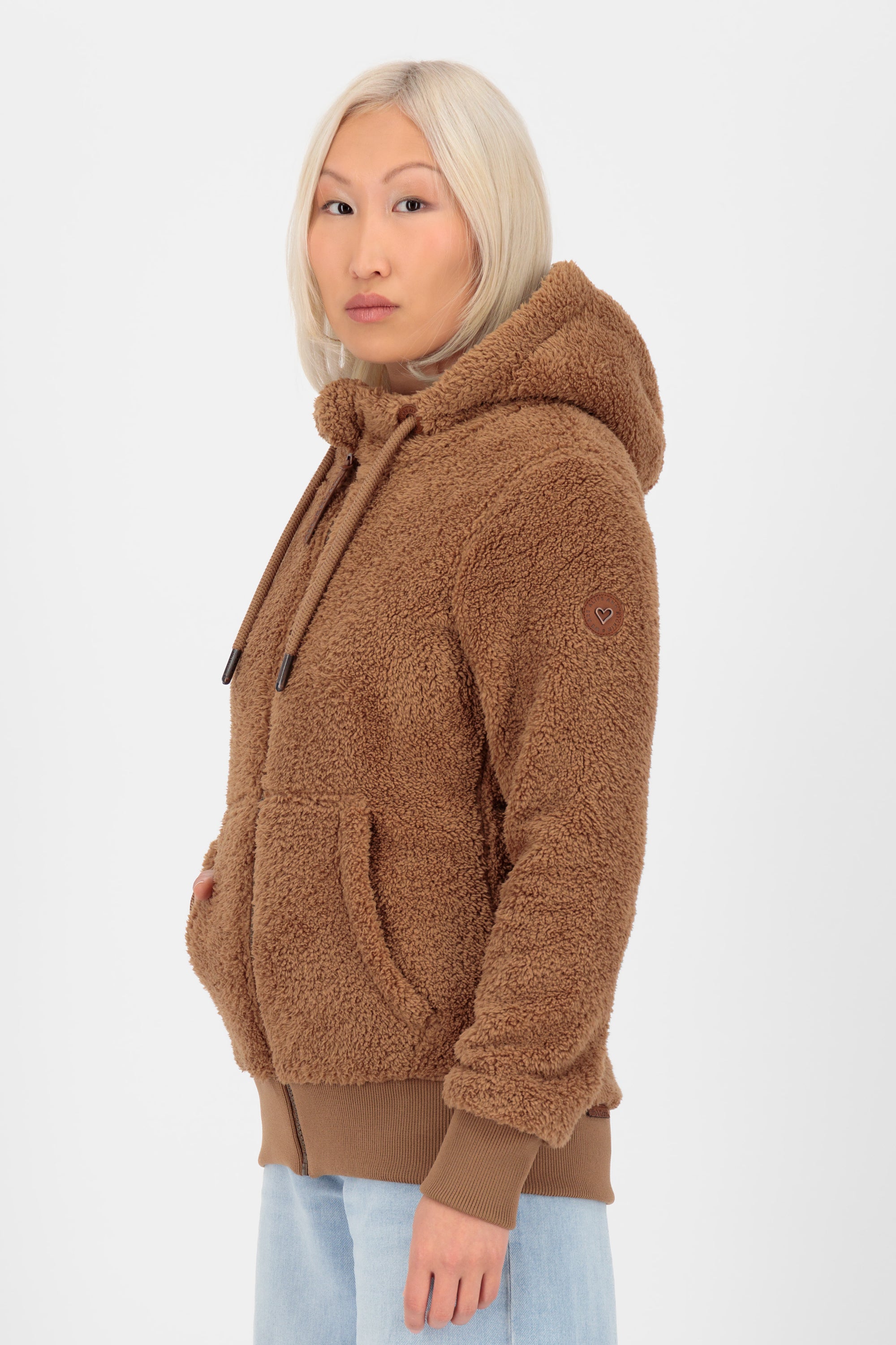 TabeaAK G Teddy Sweat Jacket Braun