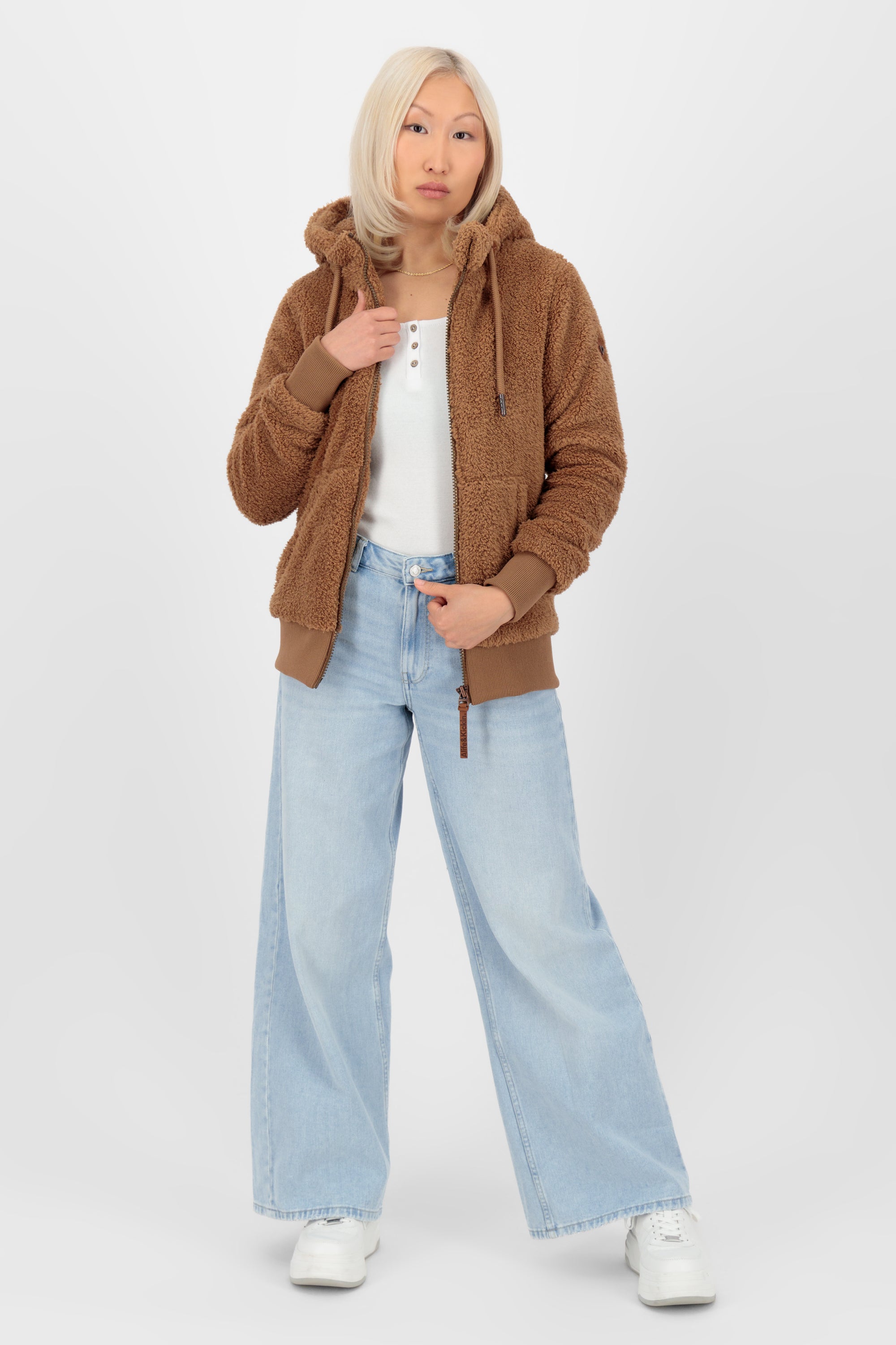 TabeaAK G Teddy Sweat Jacket Braun
