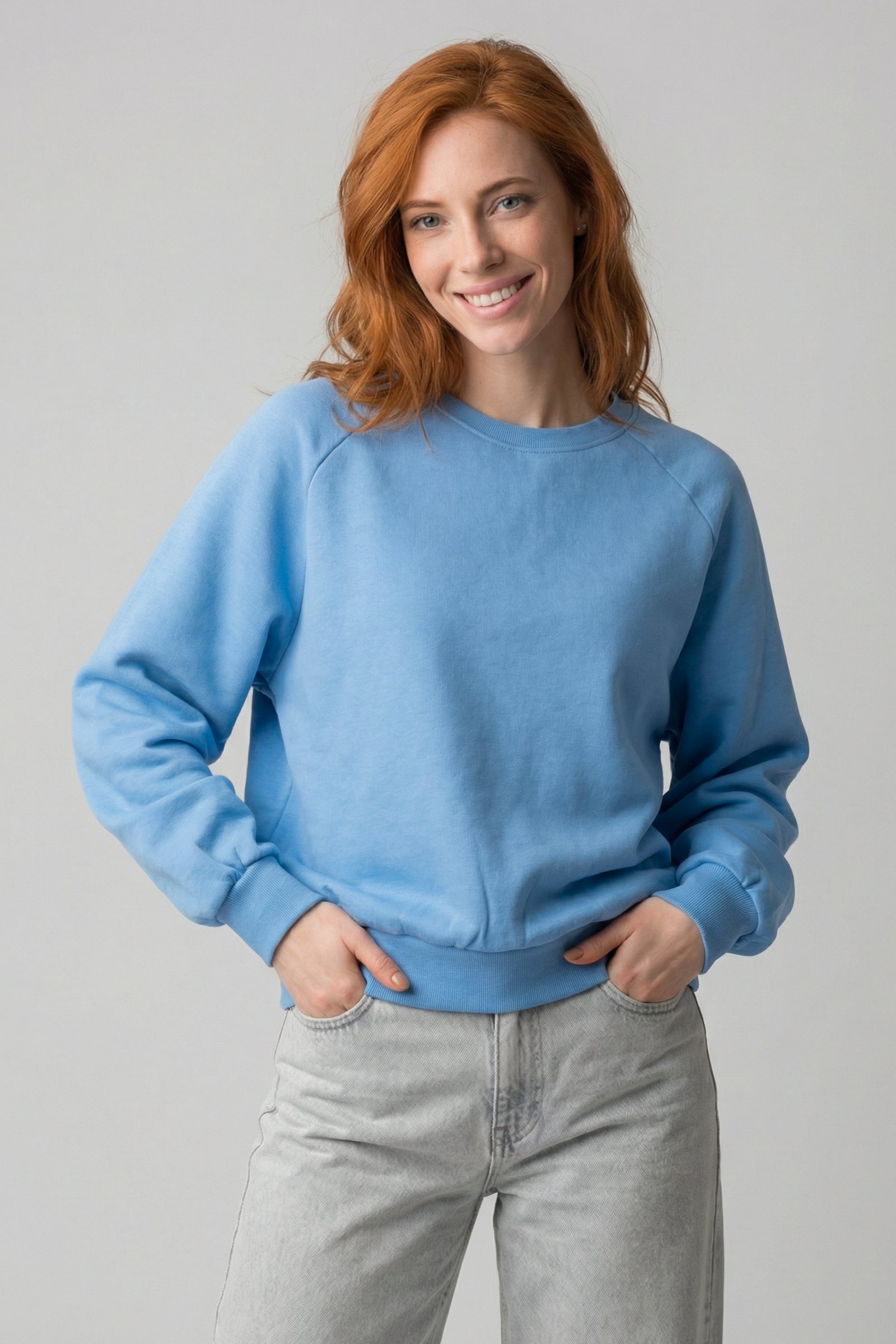 ThyraAK A Oversize Sweatshirt Blau