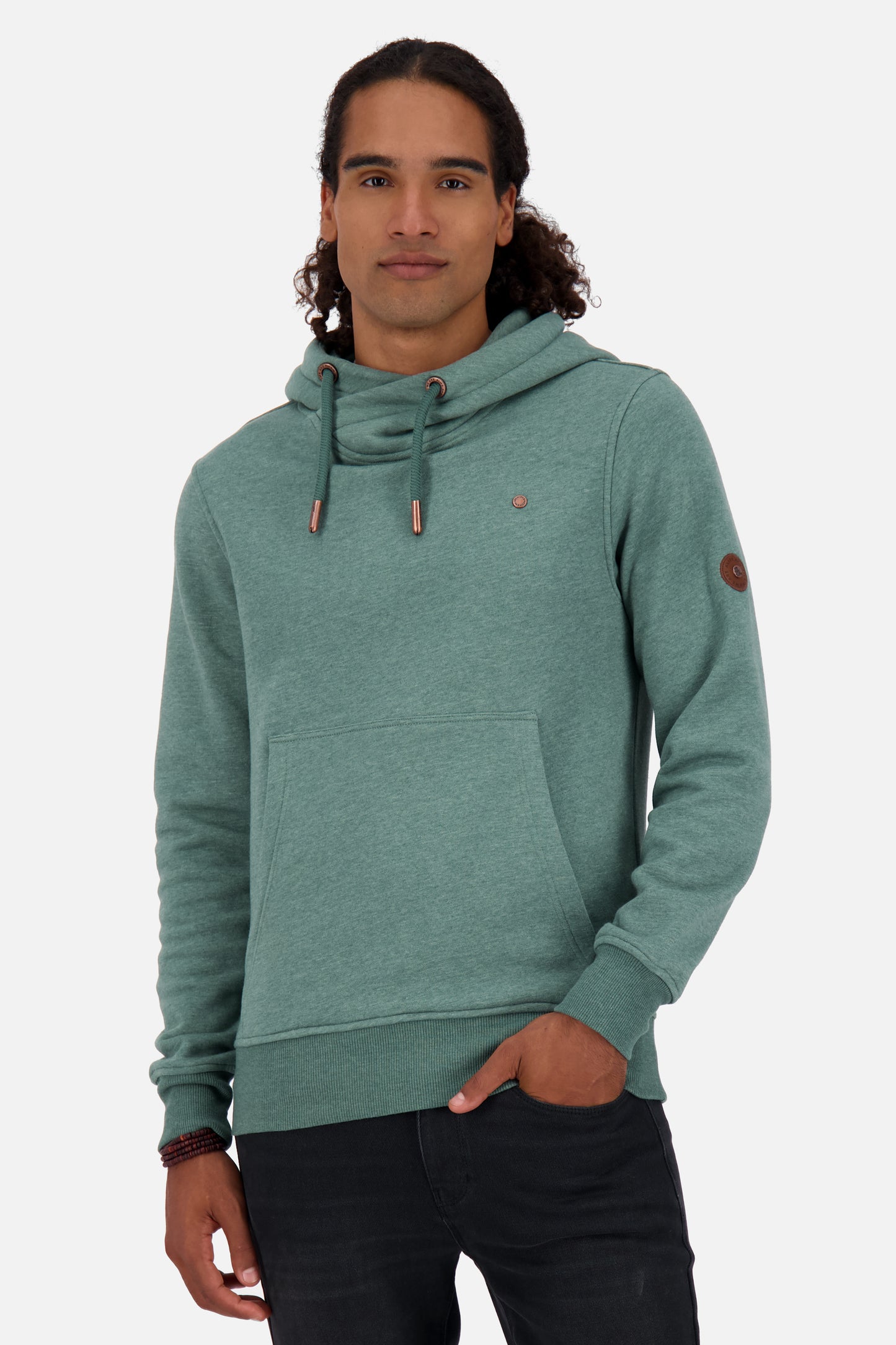 Hoodie Herren JohnsonAK A sage leaf melange