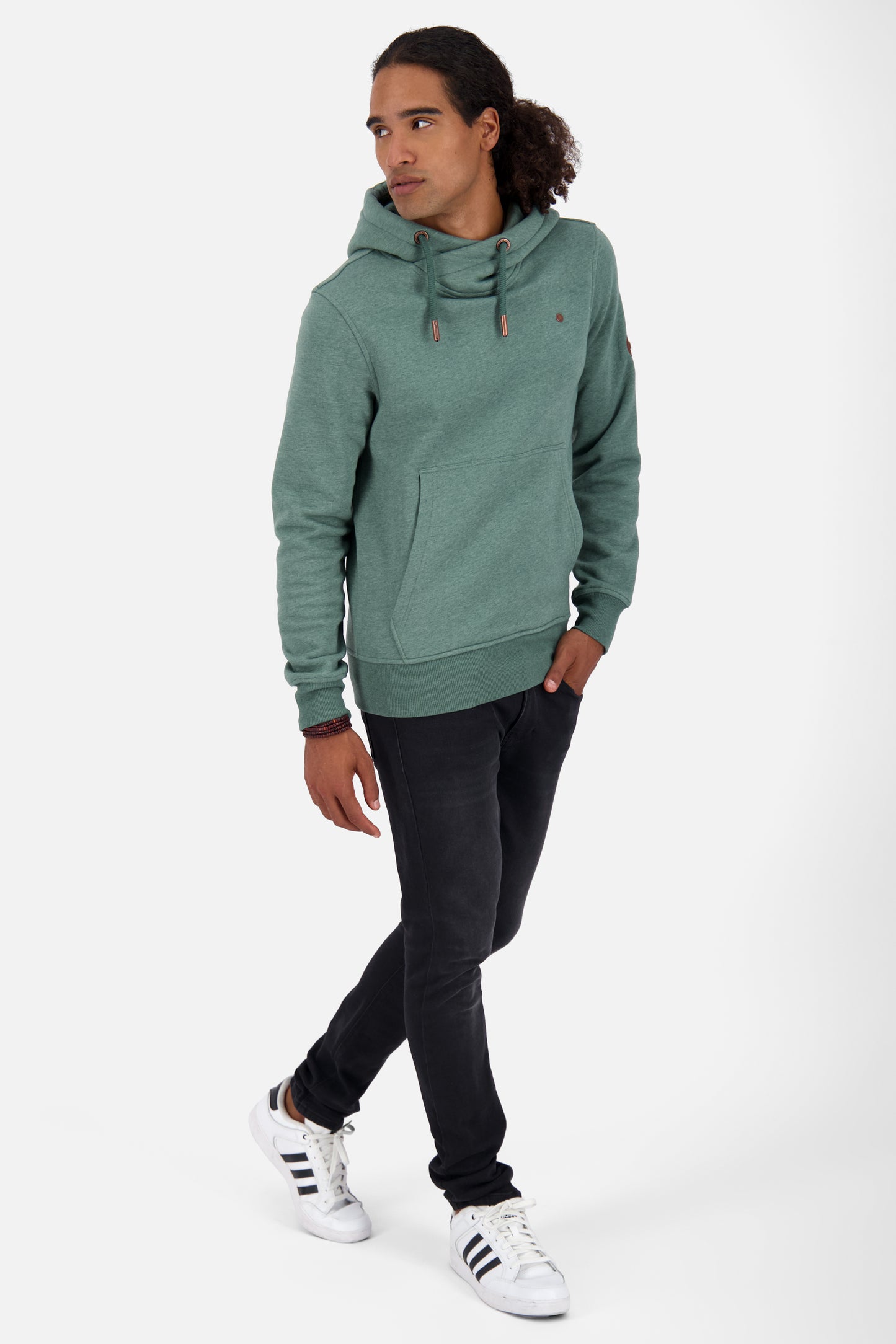Hoodie Herren JohnsonAK A sage leaf melange