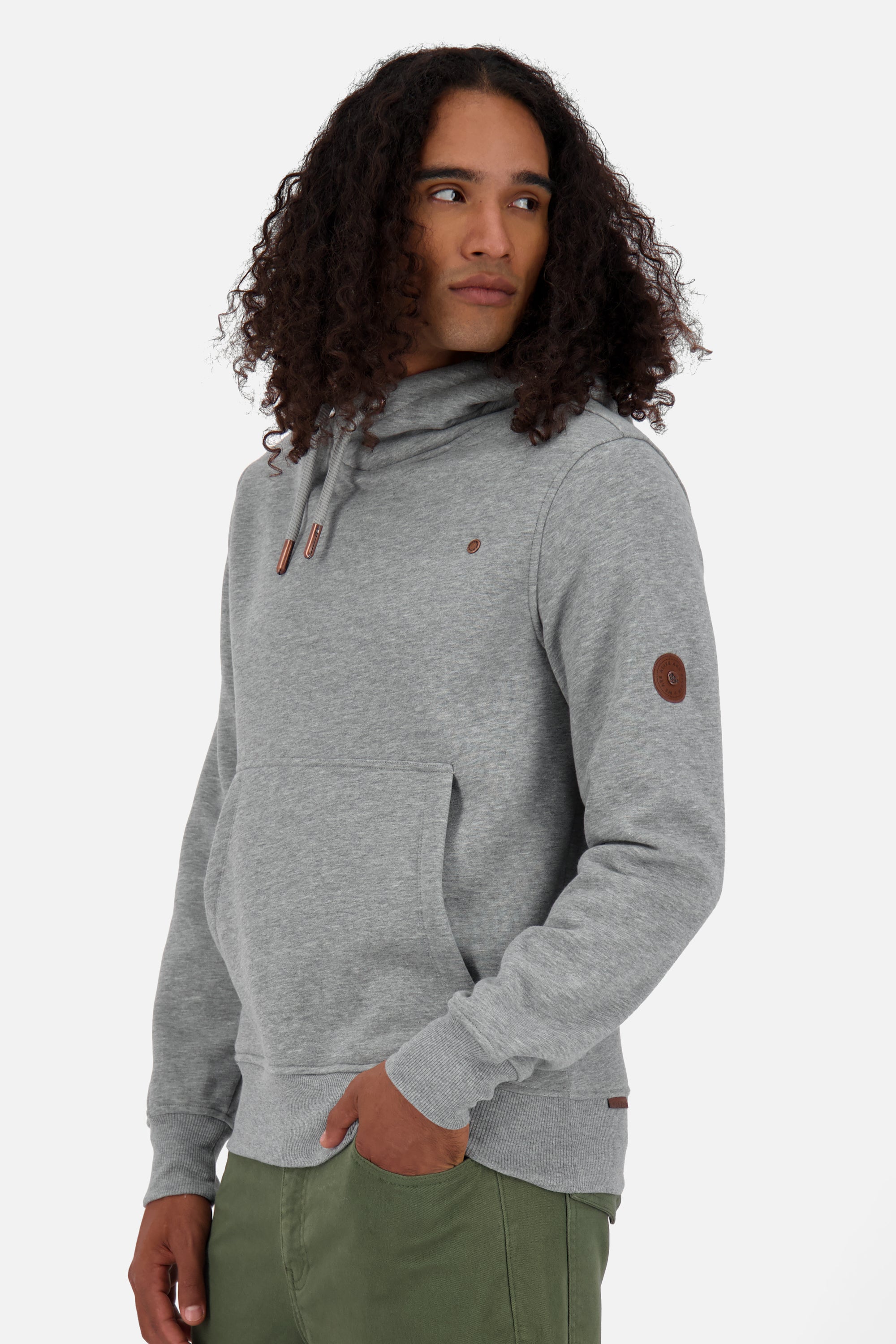 Hoodie Herren JohnsonAK A Grau
