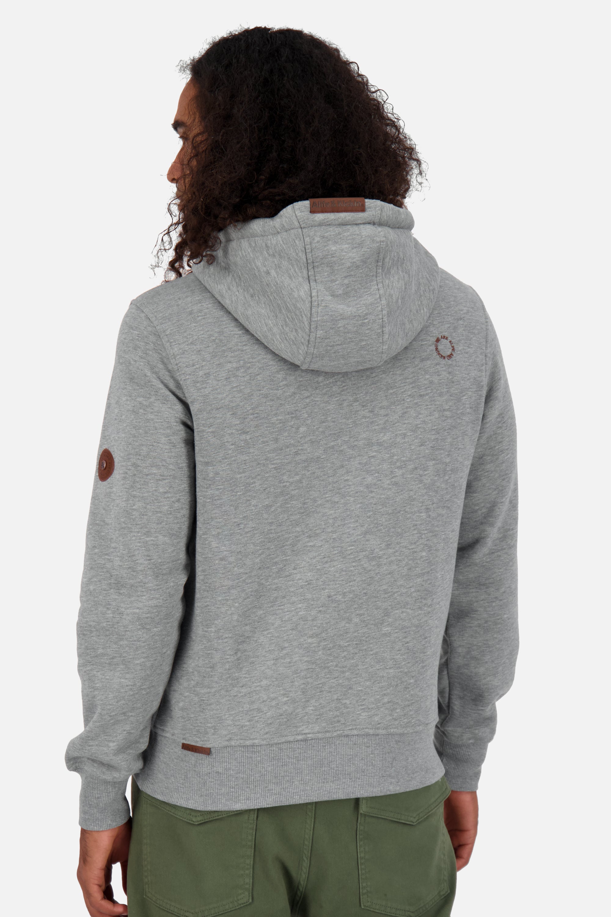 Hoodie Herren JohnsonAK A Grau