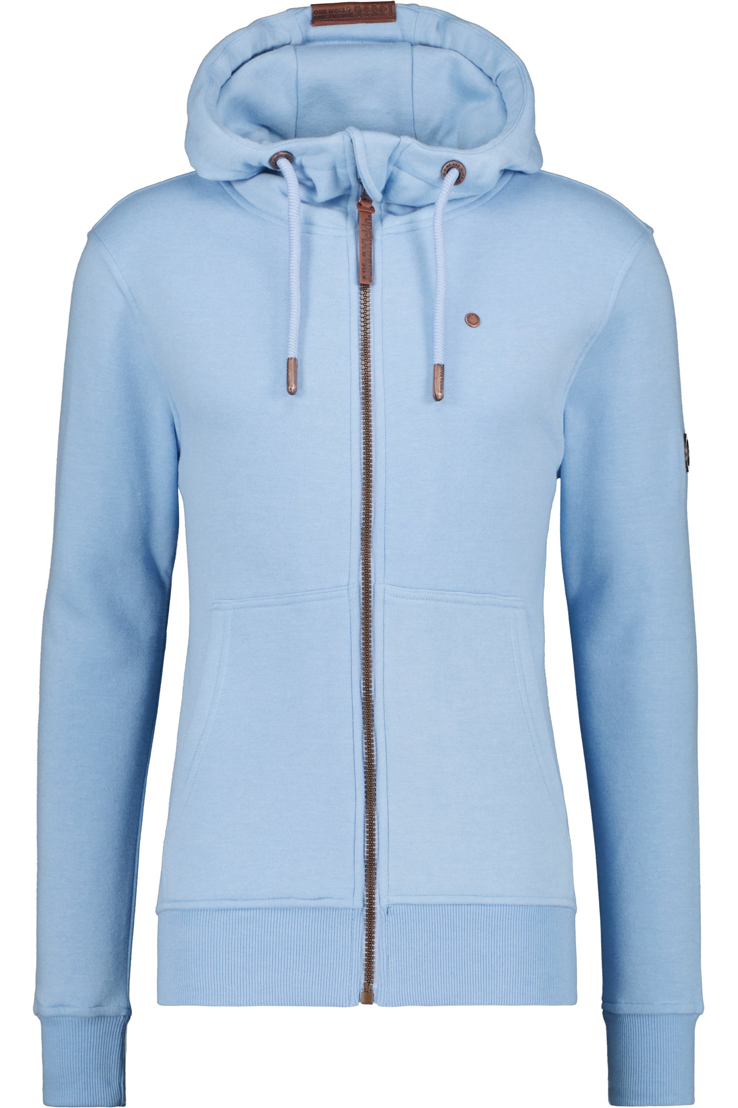 TrasherAK A Sweatjacke Herren mit Kapuze Hellblau