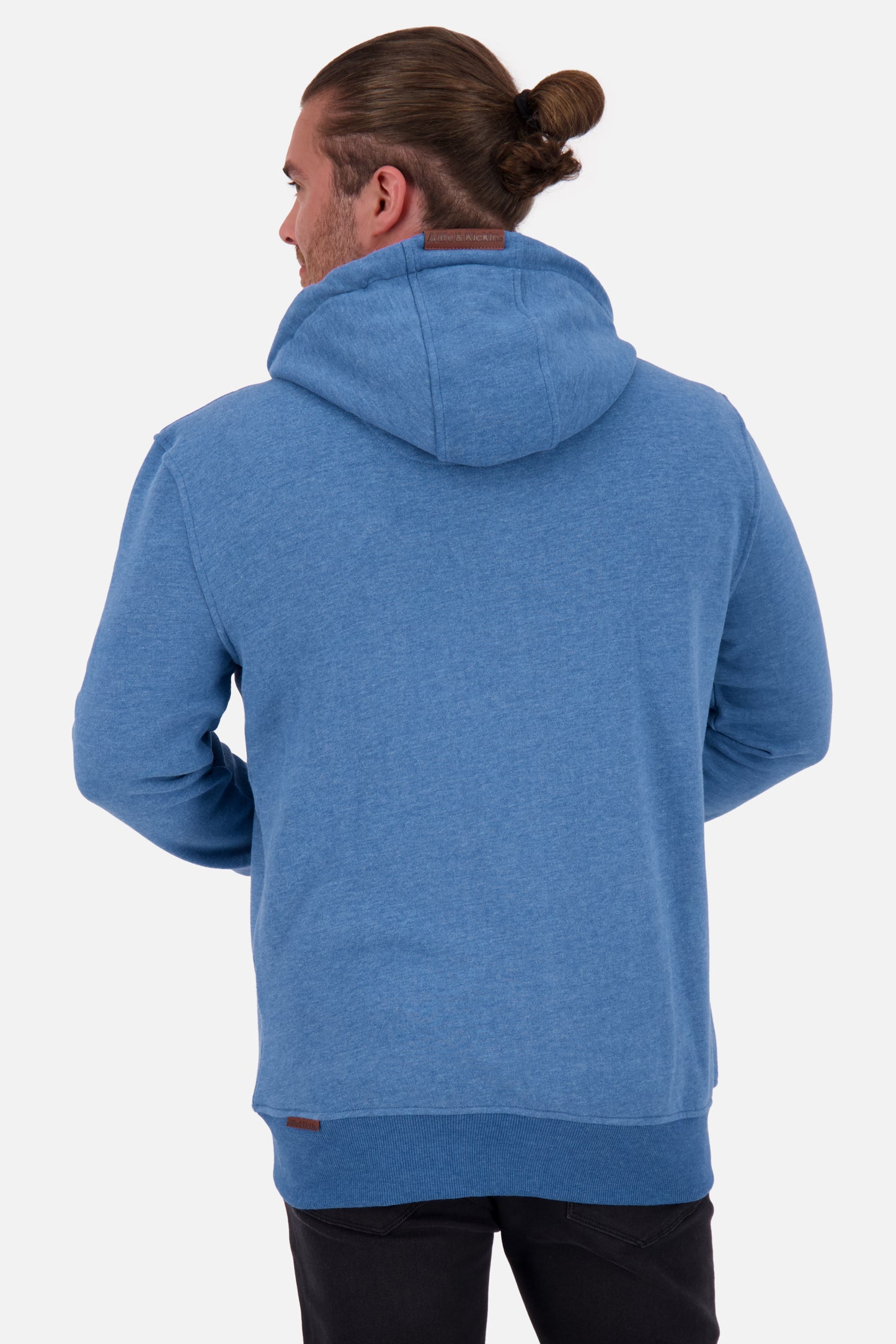 TrasherAK A Sweatjacke Herren mit Kapuze Blau
