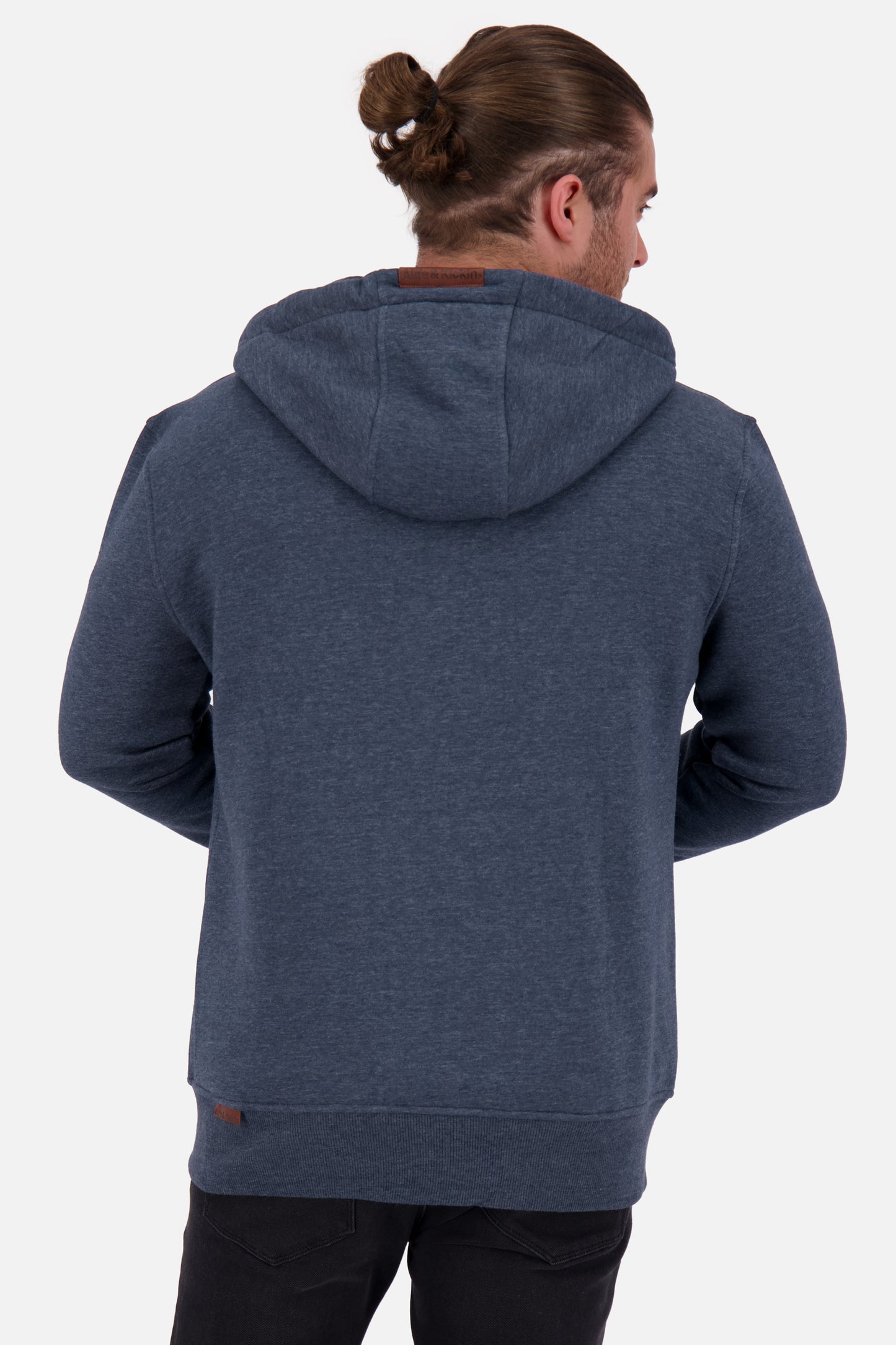 TrasherAK A Sweatjacke Herren mit Kapuze Dunkelblau