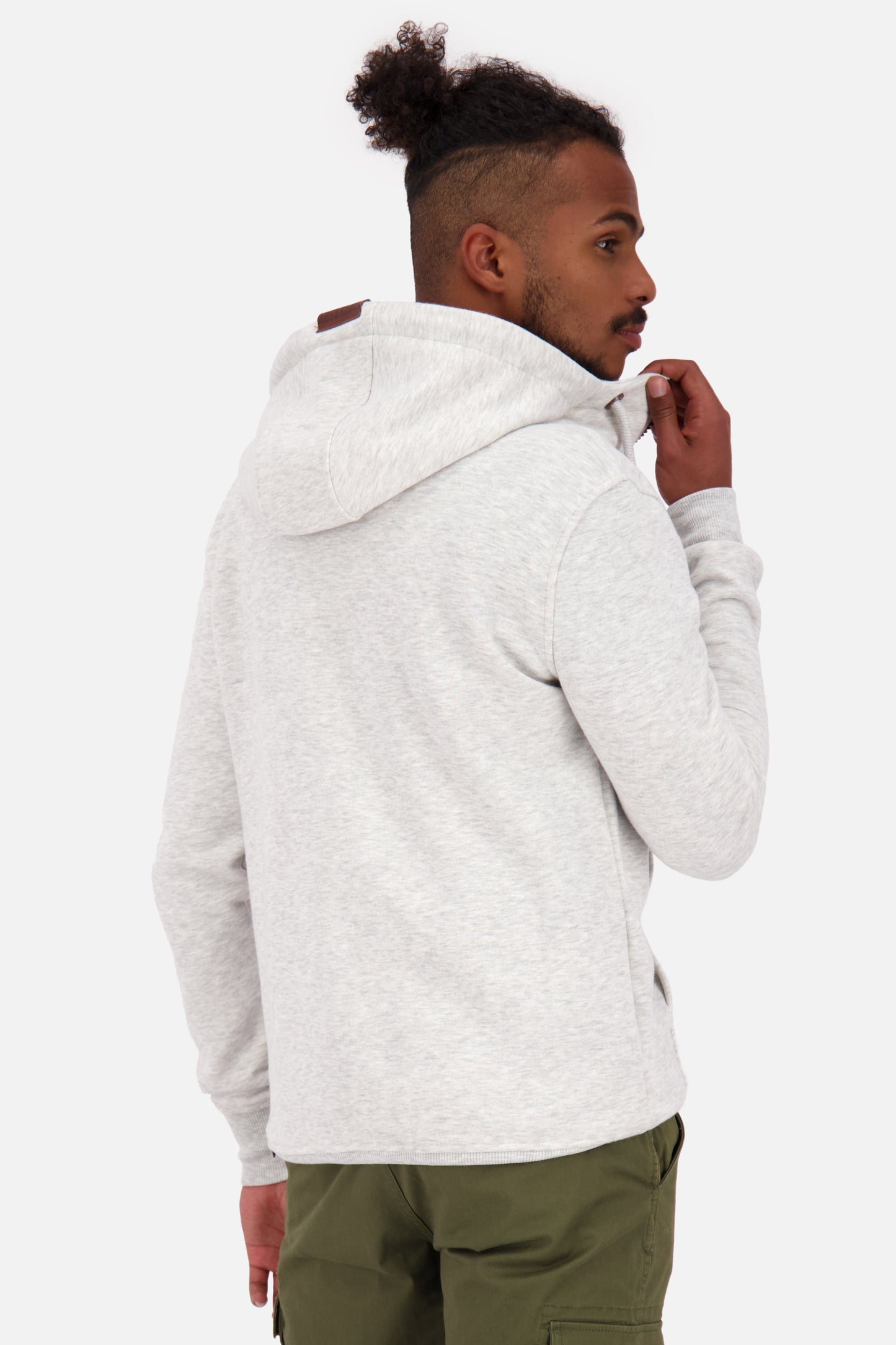 TrasherAK A Sweatjacke Herren mit Kapuze Grau