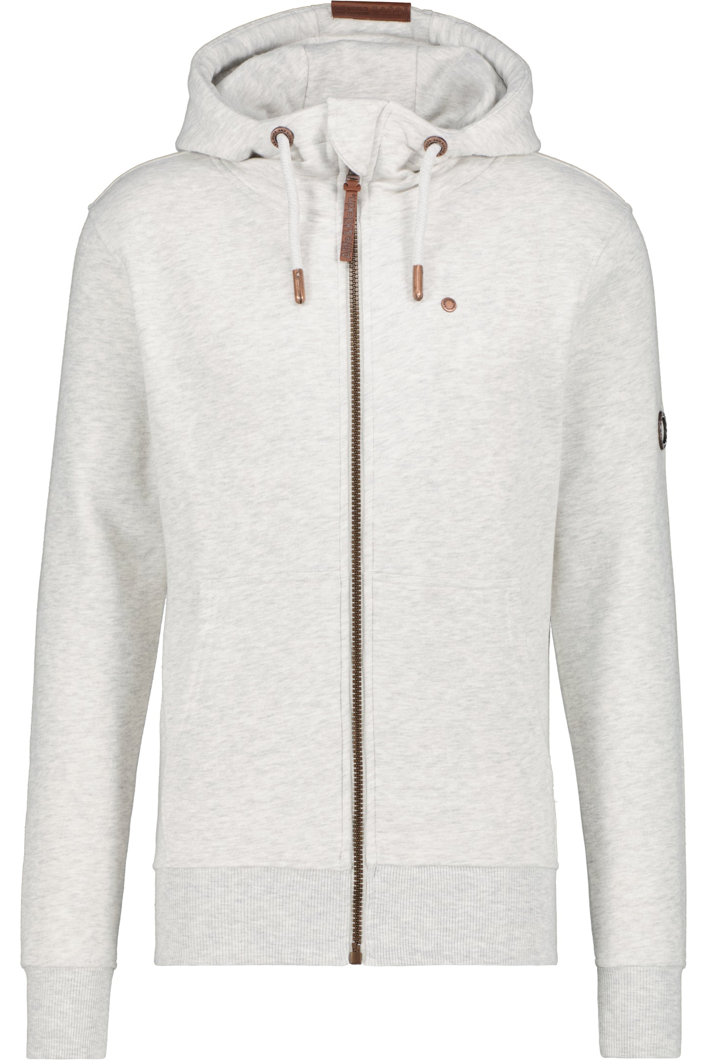 TrasherAK A Sweatjacke Herren mit Kapuze Grau