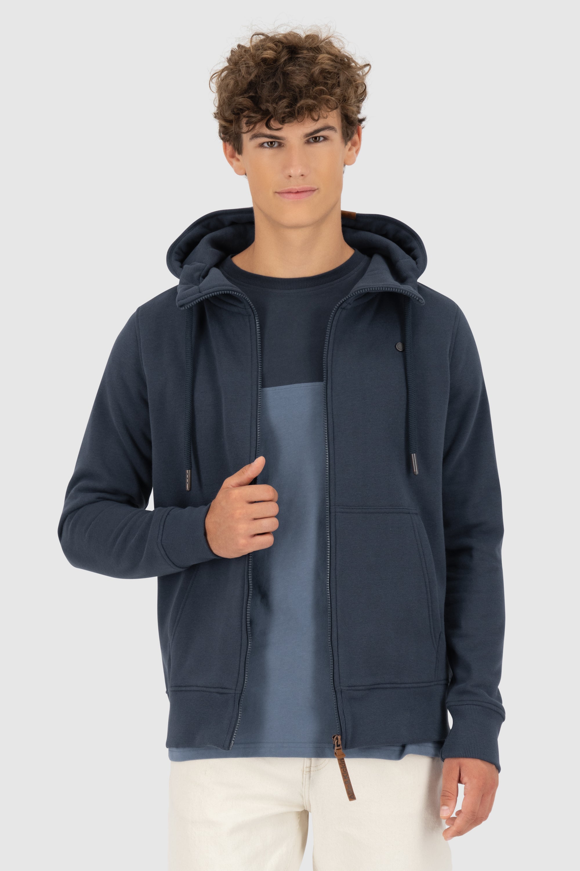TrasherAK A Hooded Sweat Jacket Dunkelblau