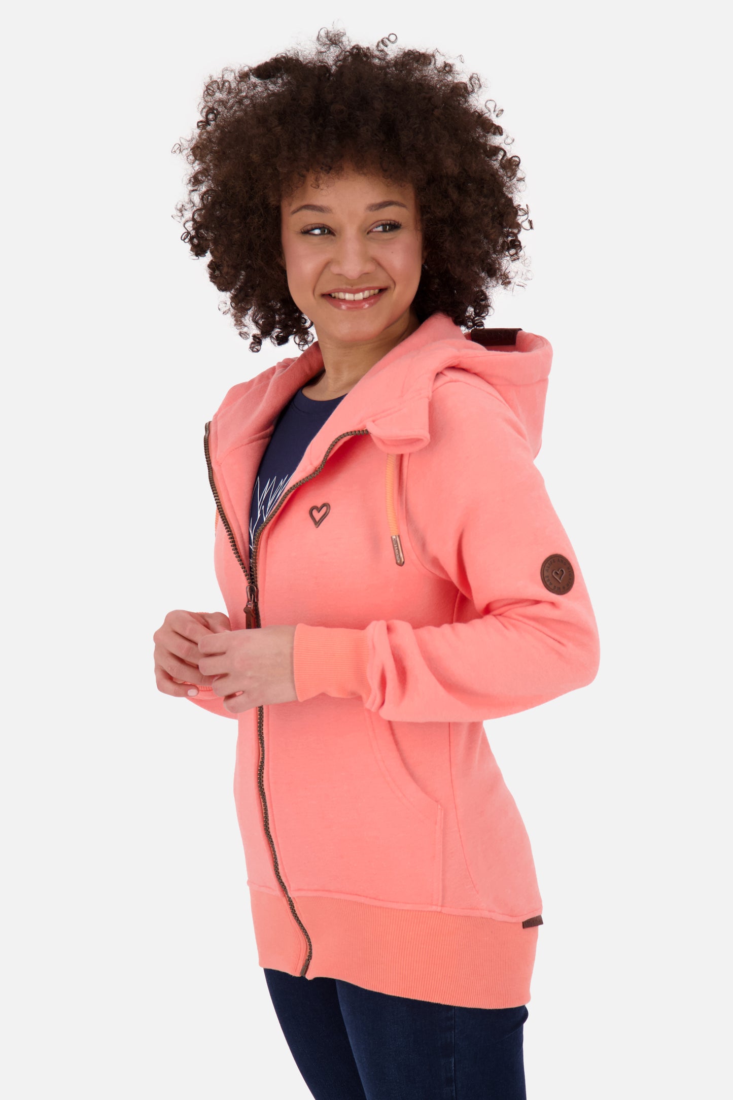 YasminAK A Sweatjacke Damen Orange