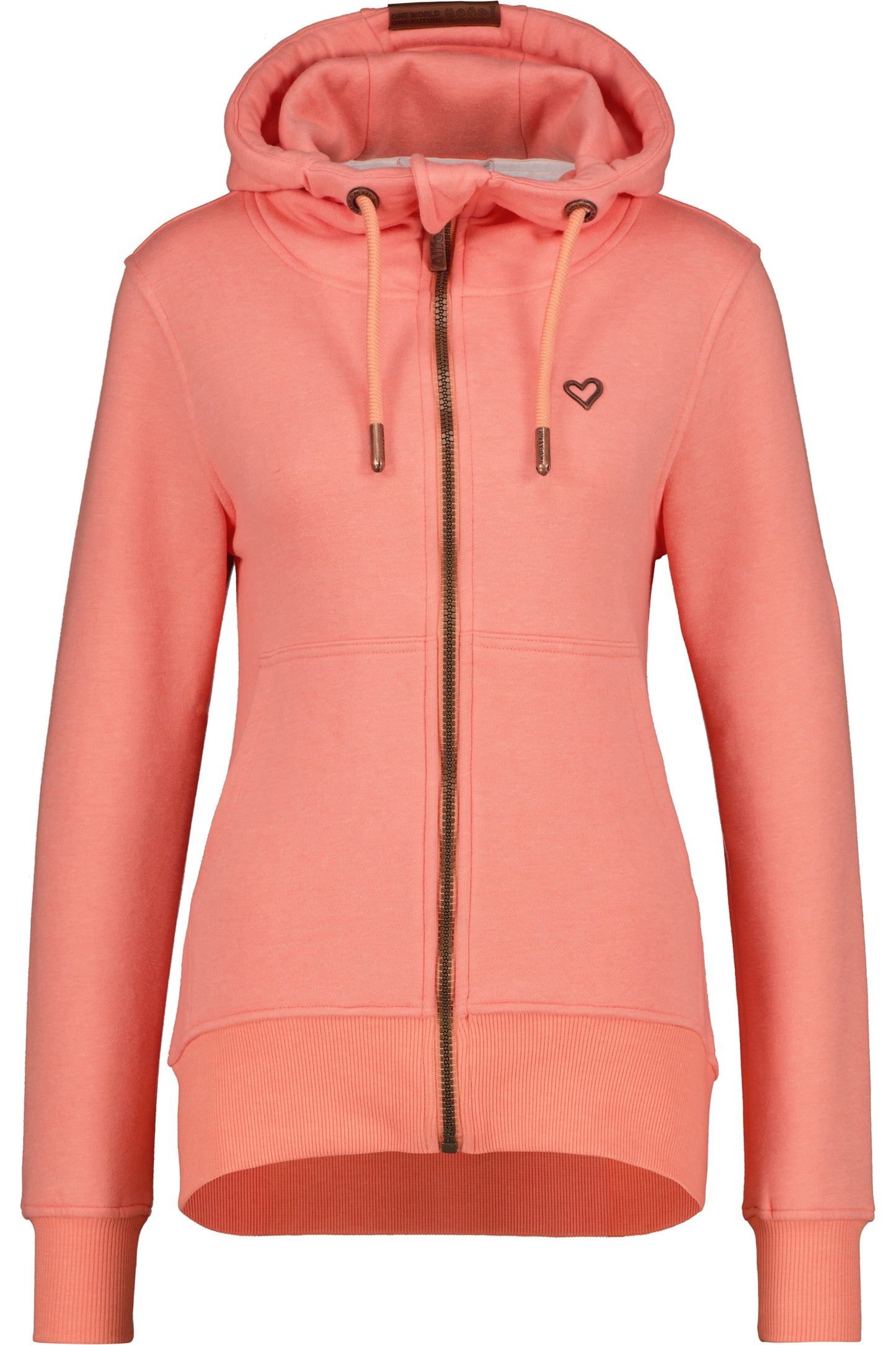YasminAK A Sweatjacke Damen Orange