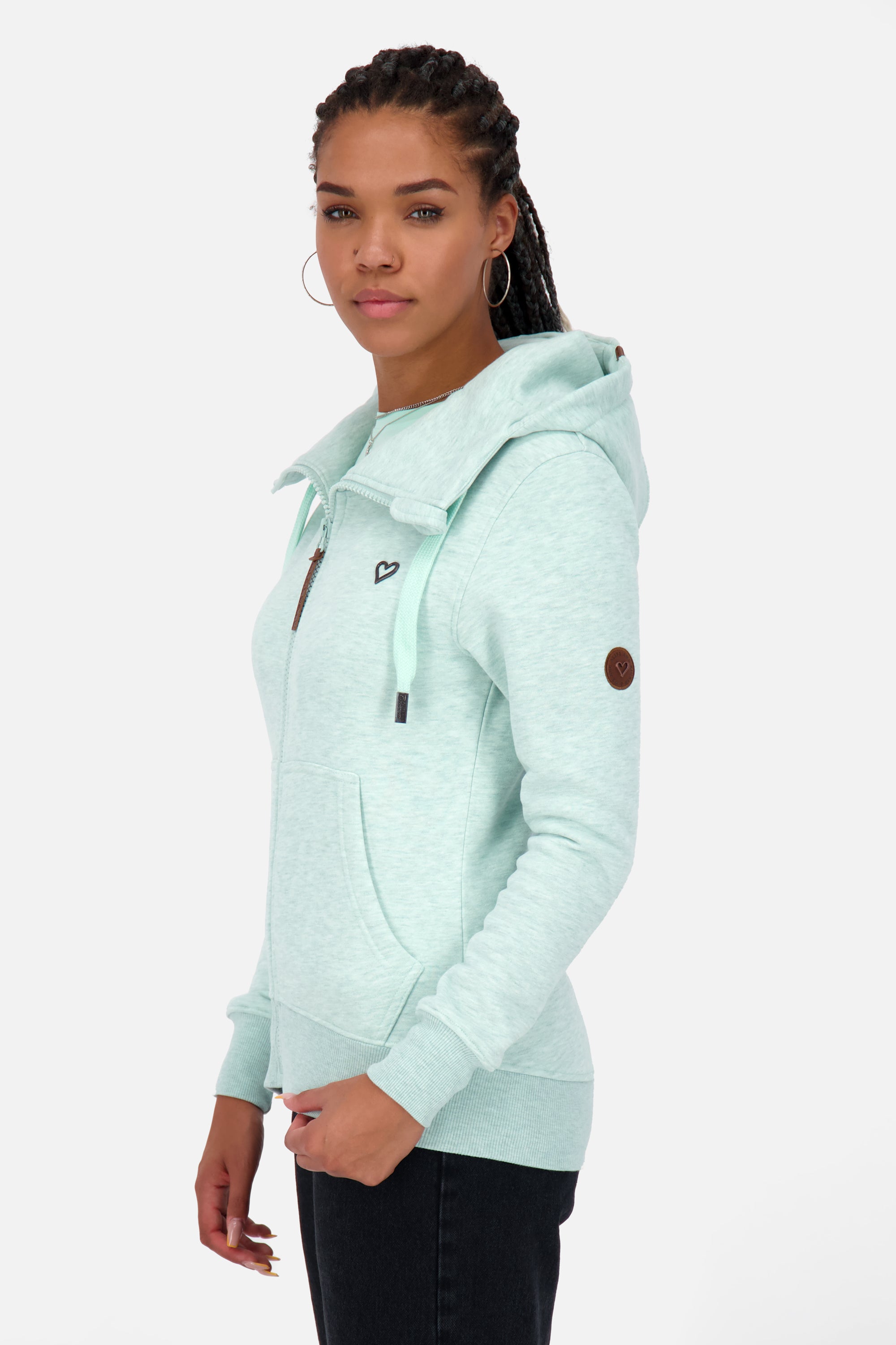 Sweatjacke Damen YasminAK A Grün