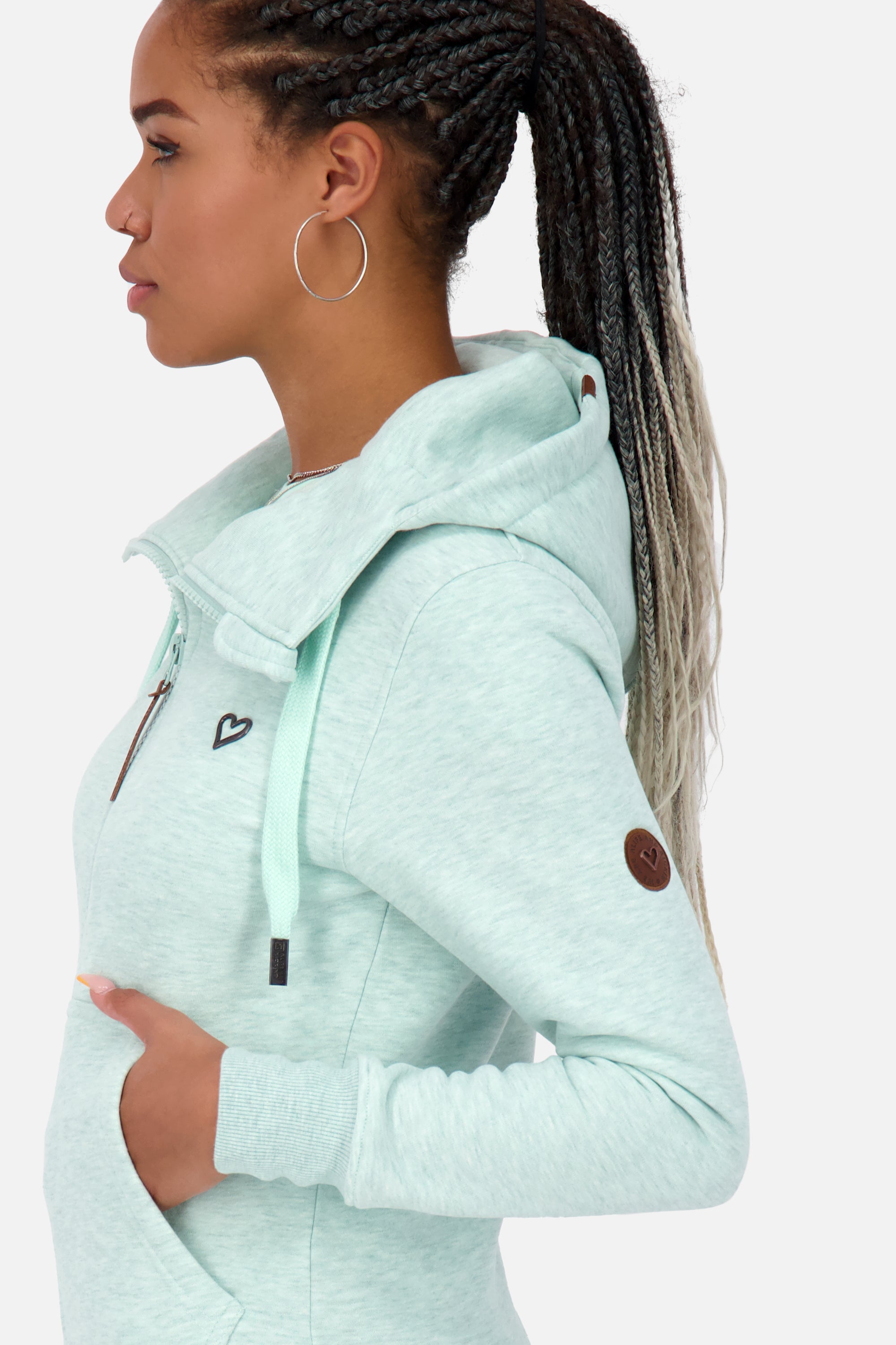 Sweatjacke Damen YasminAK A Grün