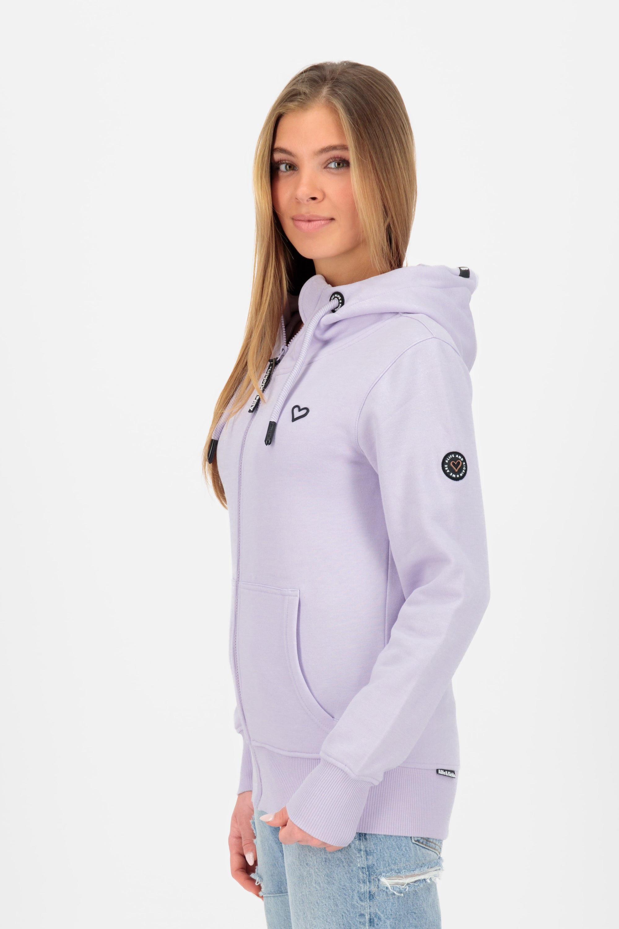YasminAK A Hooded Sweat Jacket Rosa