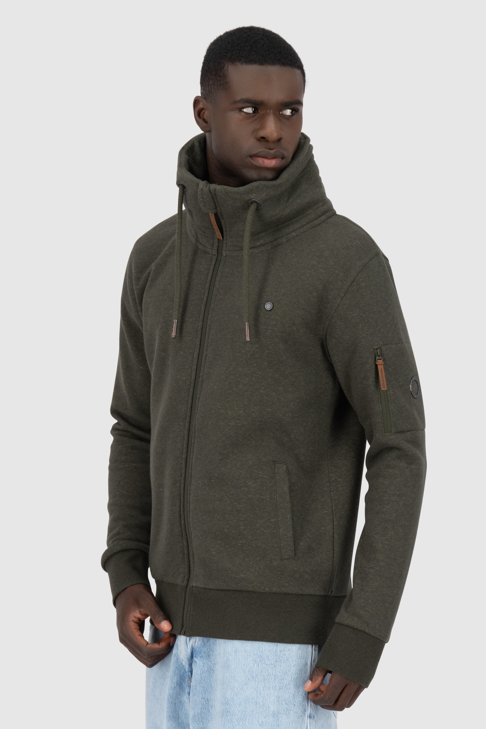 Sportliche Sweatjacke Herren EliasAK A Braun