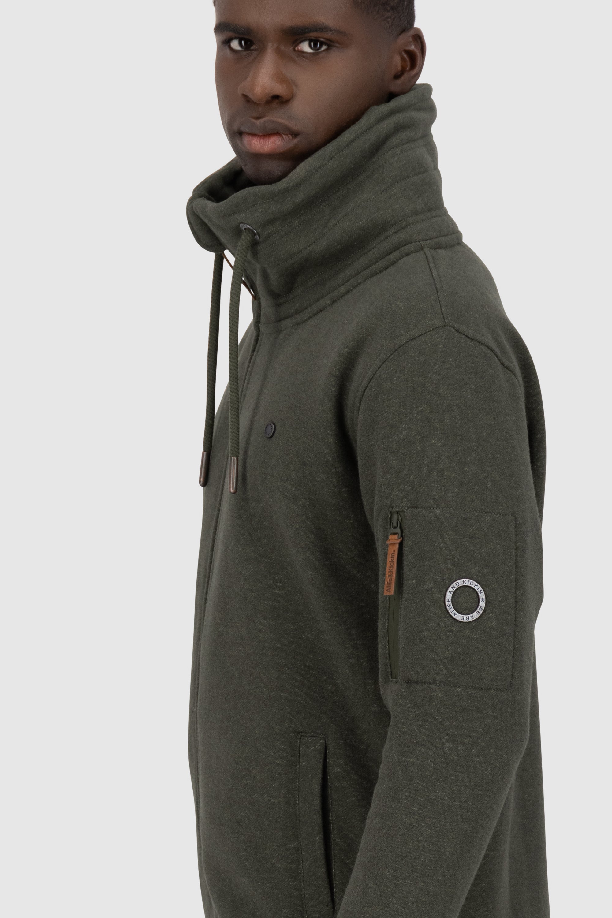 Sportliche Sweatjacke Herren EliasAK A Braun