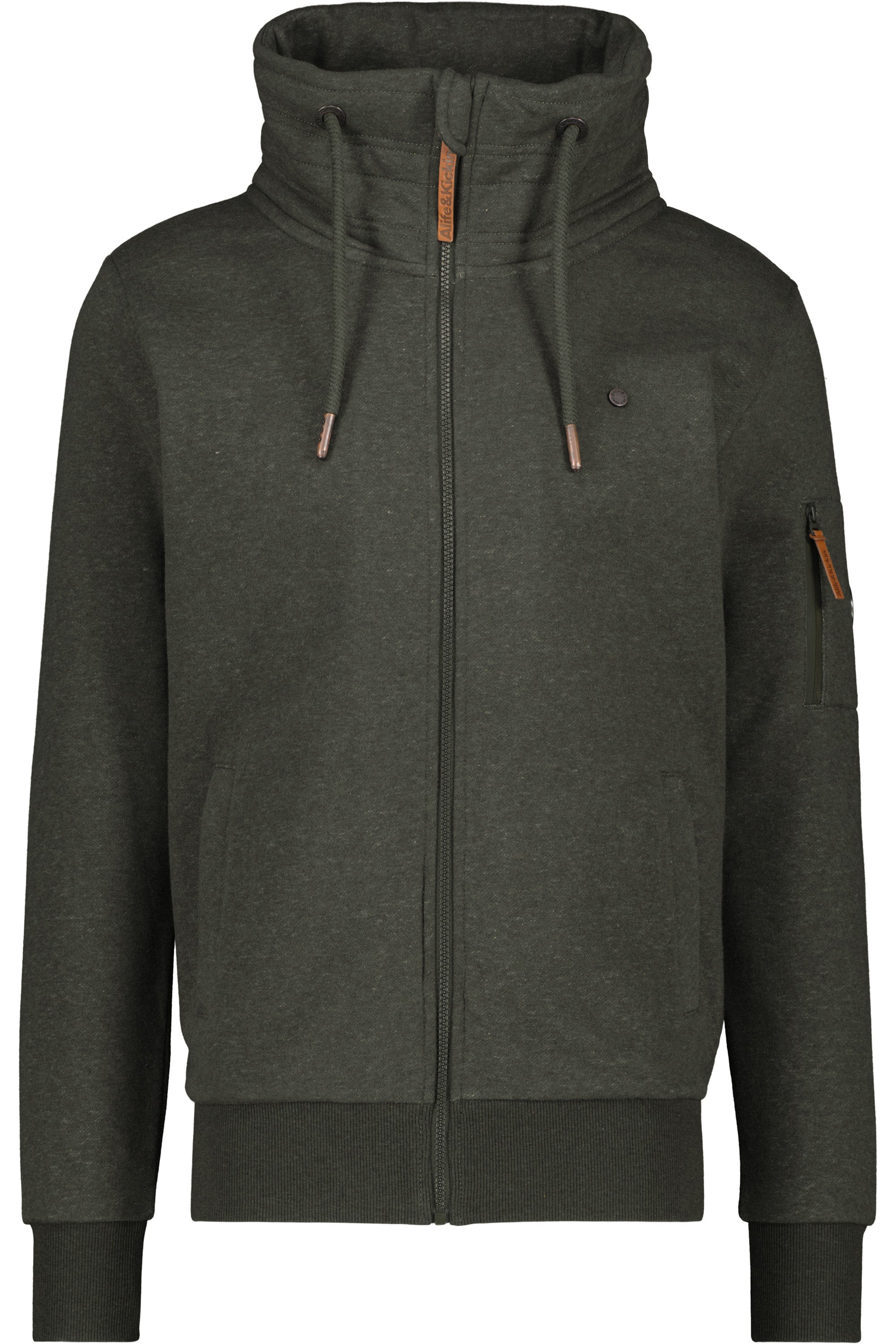 Sportliche Sweatjacke Herren EliasAK A Braun