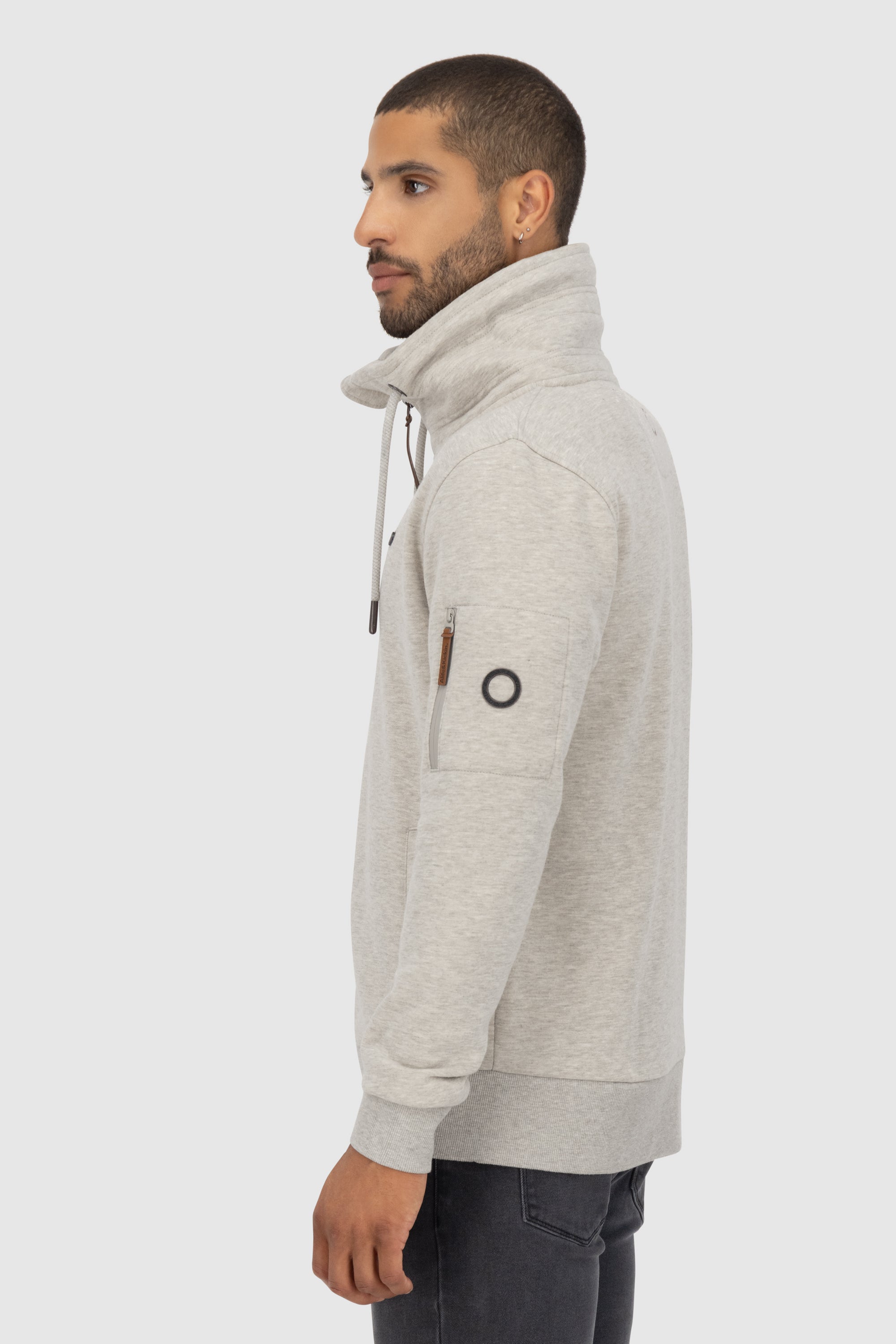 Sportliche Sweatjacke Herren EliasAK A  Beige