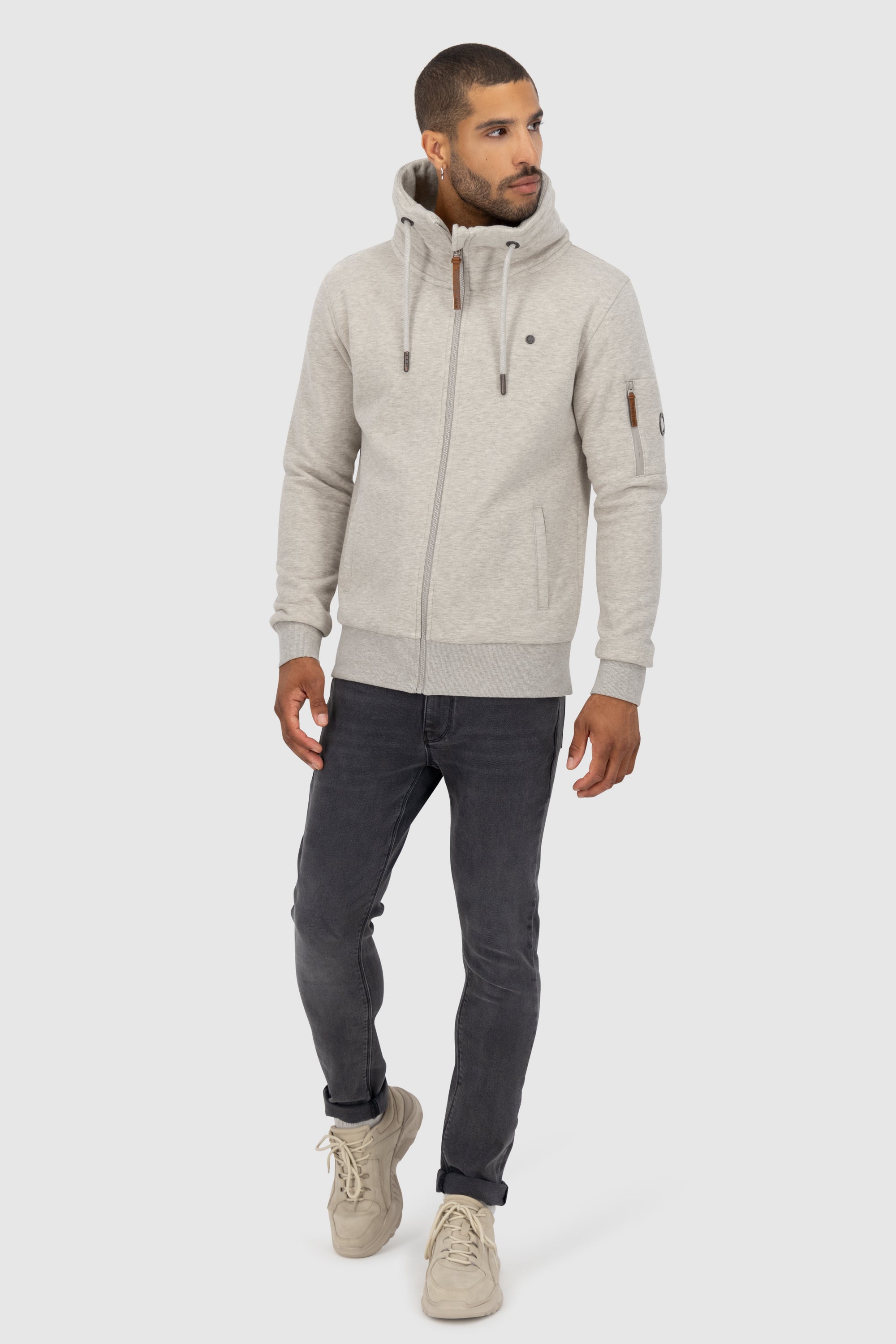 Sportliche Sweatjacke Herren EliasAK A  Beige