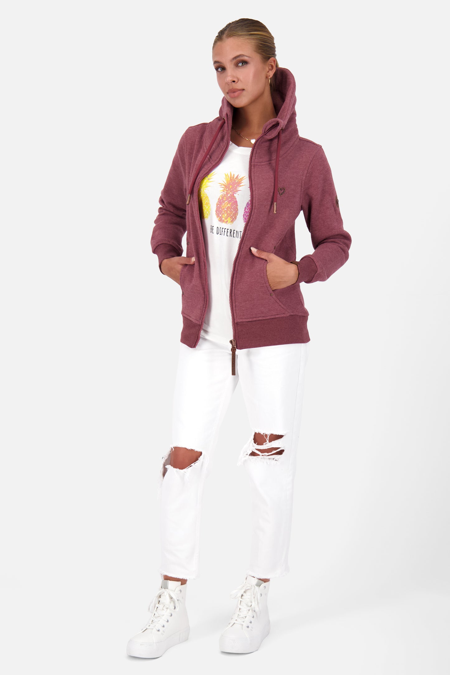 Damensweatjacke VivianAK A cranberry juice melange