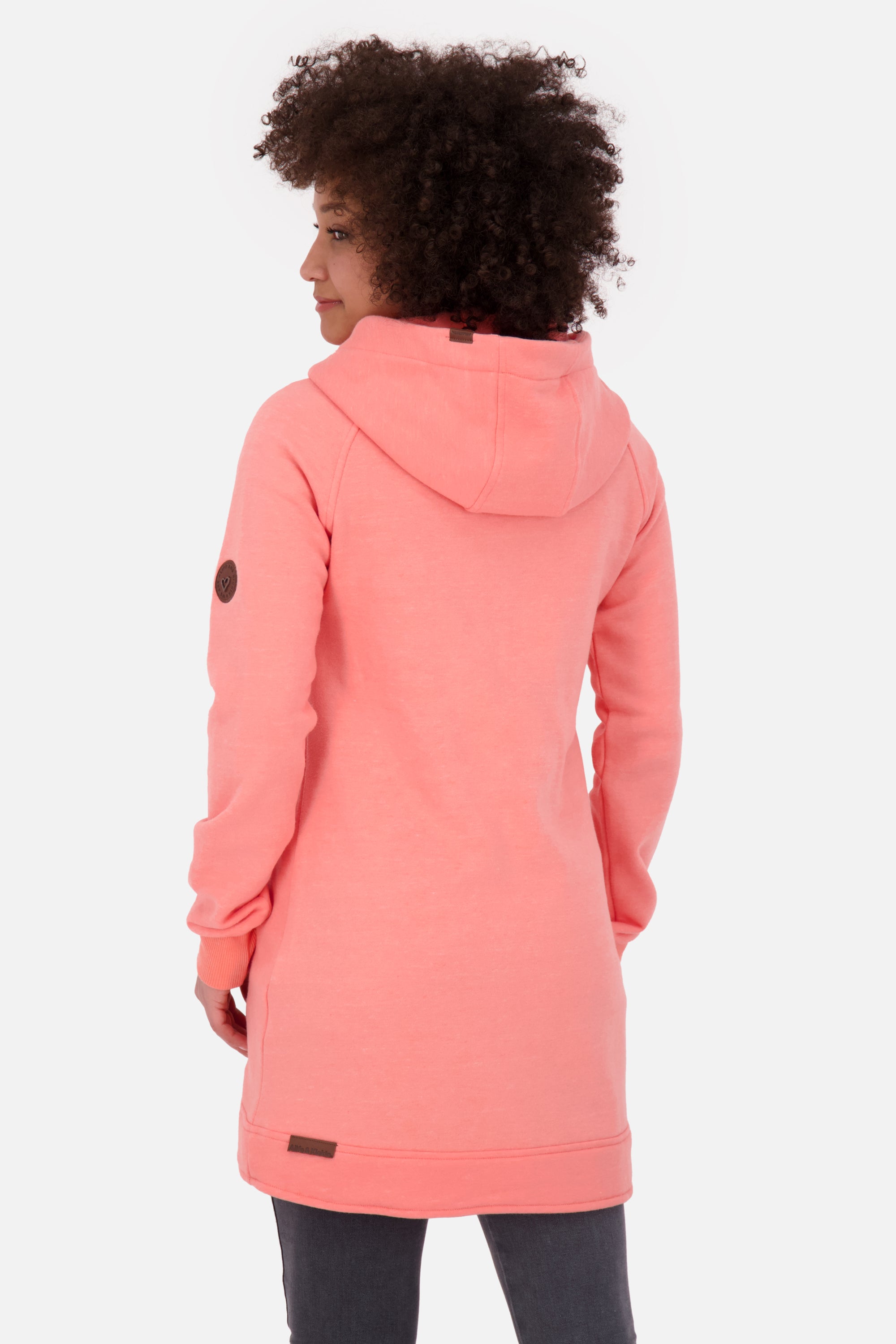 MaryAK lange Sweatjacke Damen Orange