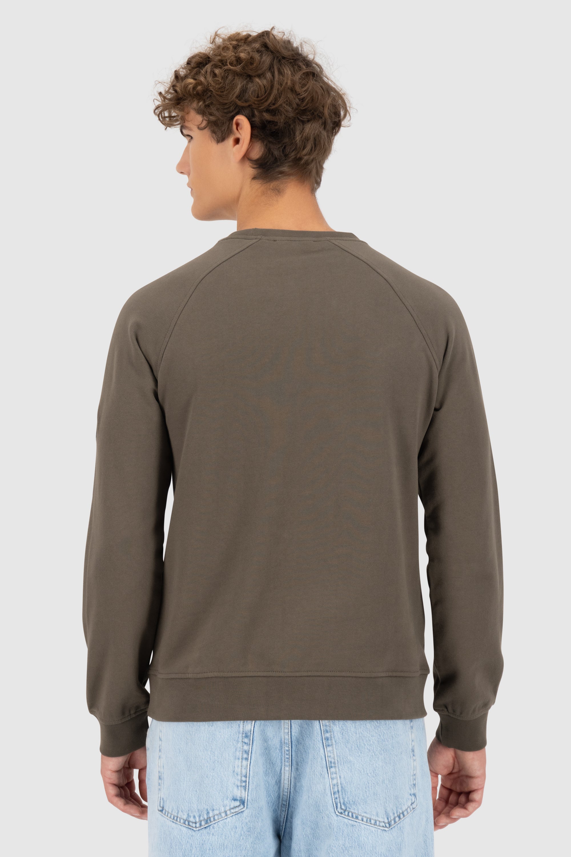 FabioAK A French Terry Sweatshirt Dunkelgrün