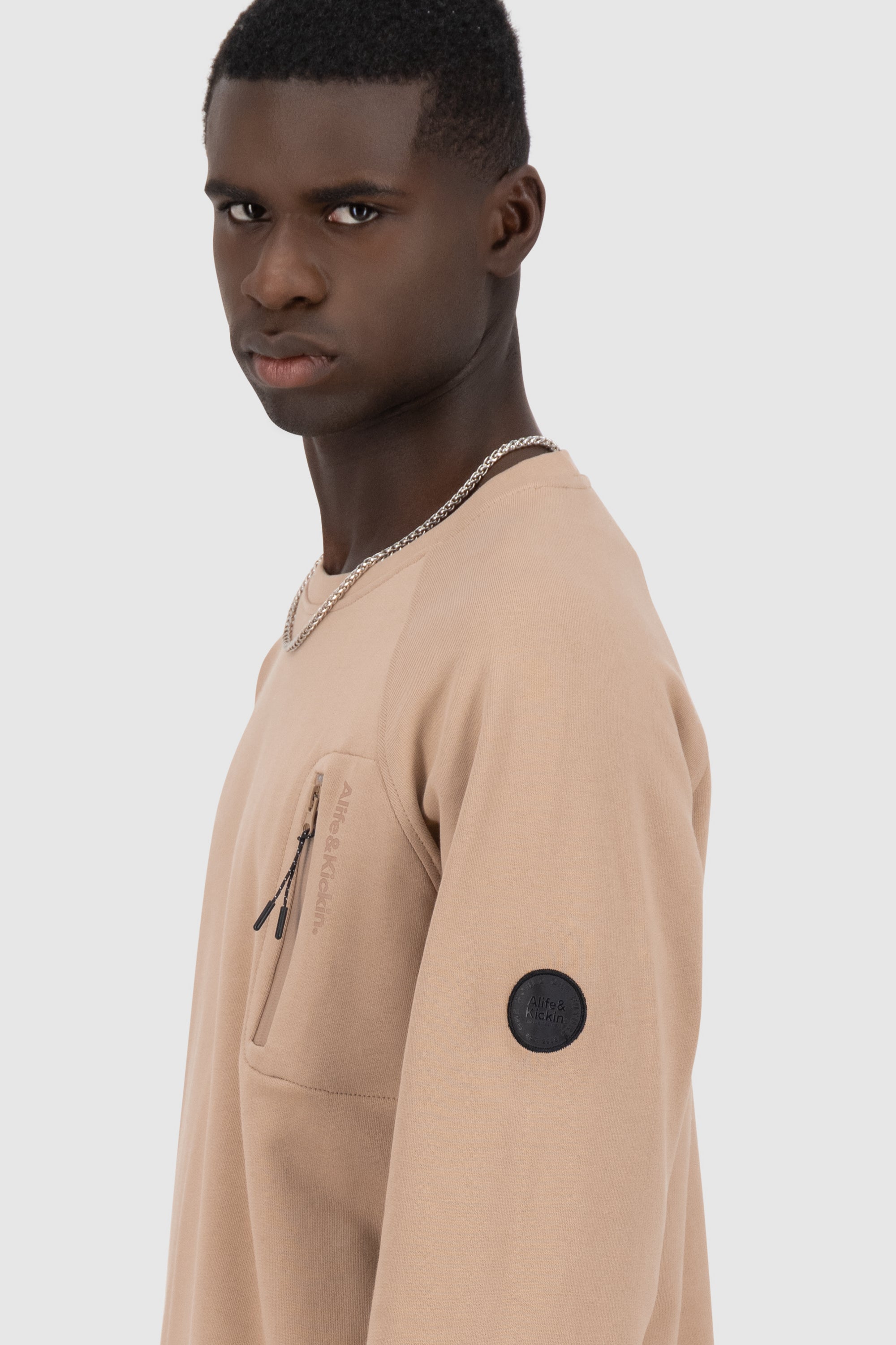 FabioAK A French Terry Sweatshirt Beige
