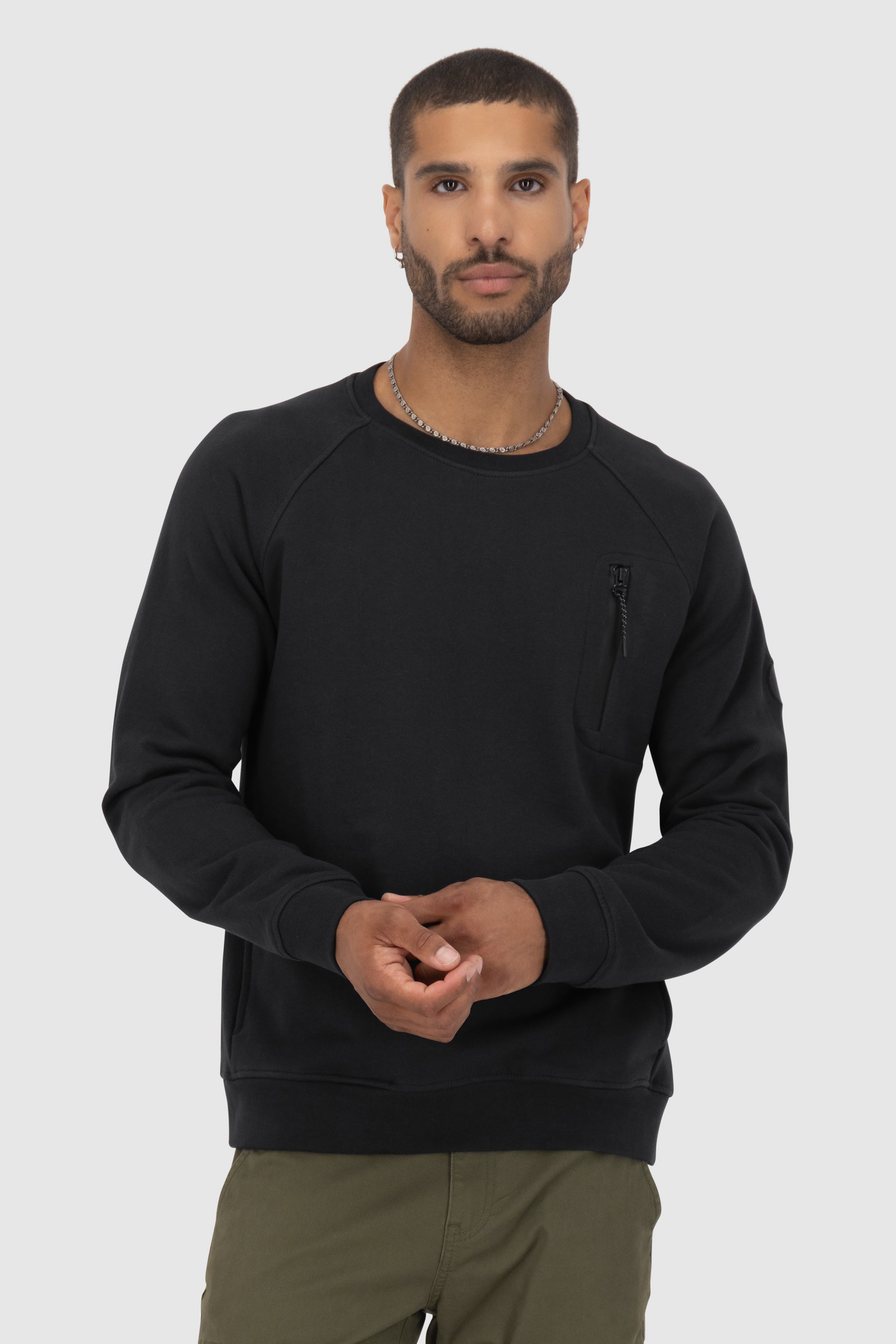 FabioAK A French Terry Sweatshirt Schwarz