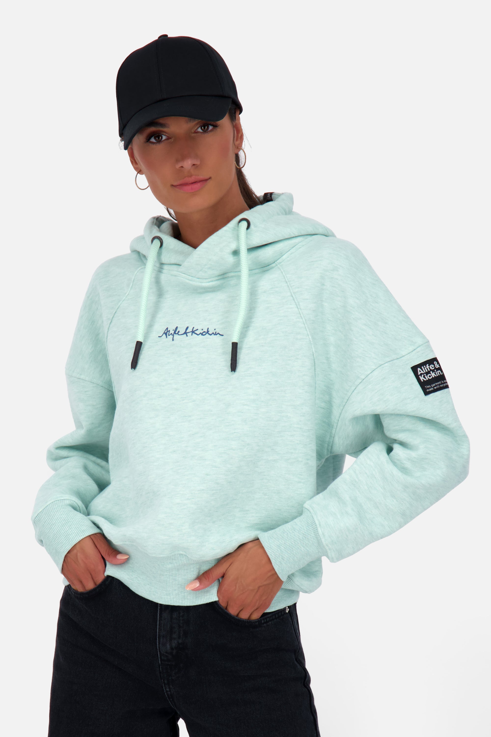 Cropped Hoodie JessyAK A Damen Grün