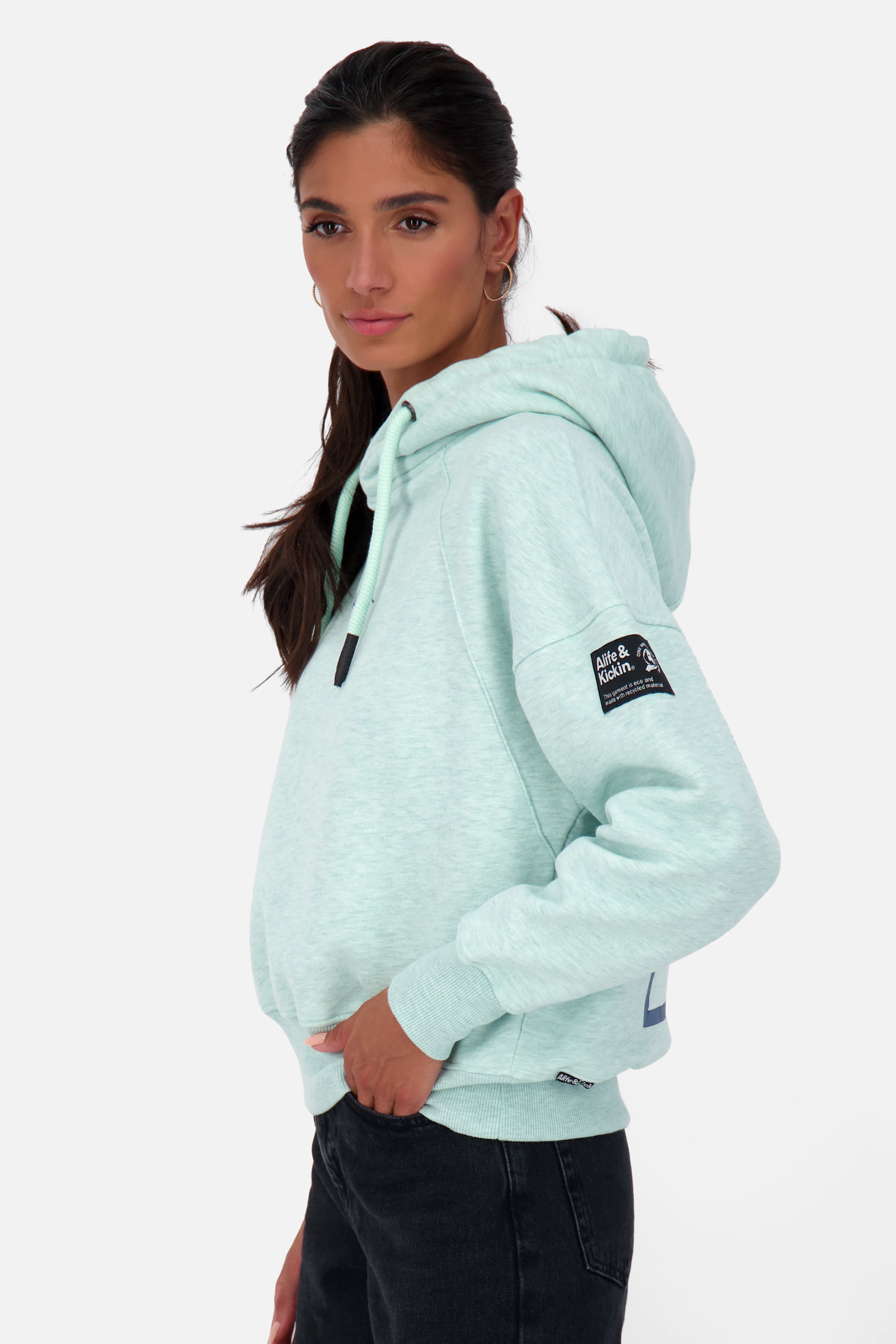 Cropped Hoodie JessyAK A Damen Grün