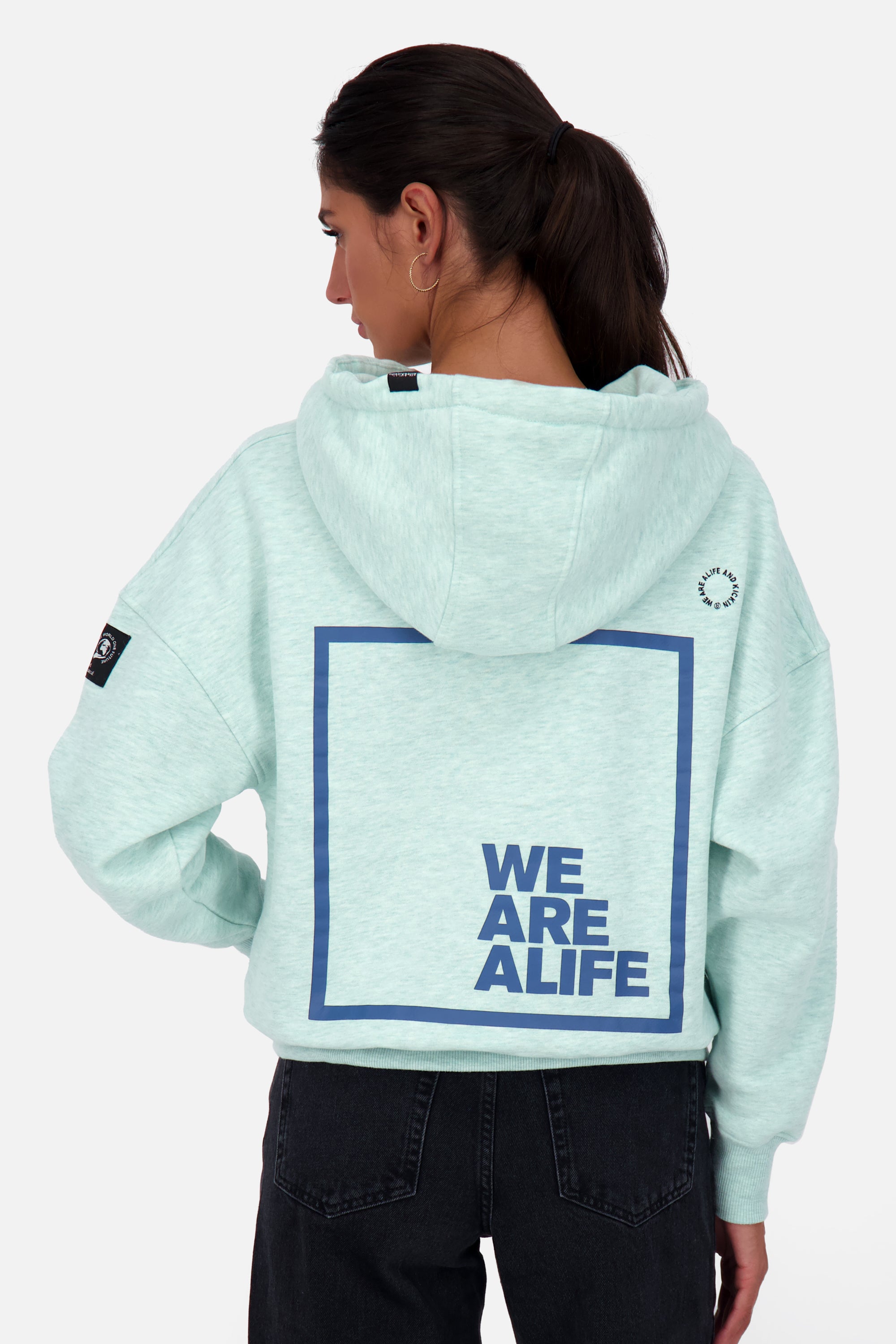 Cropped Hoodie JessyAK A Damen Grün