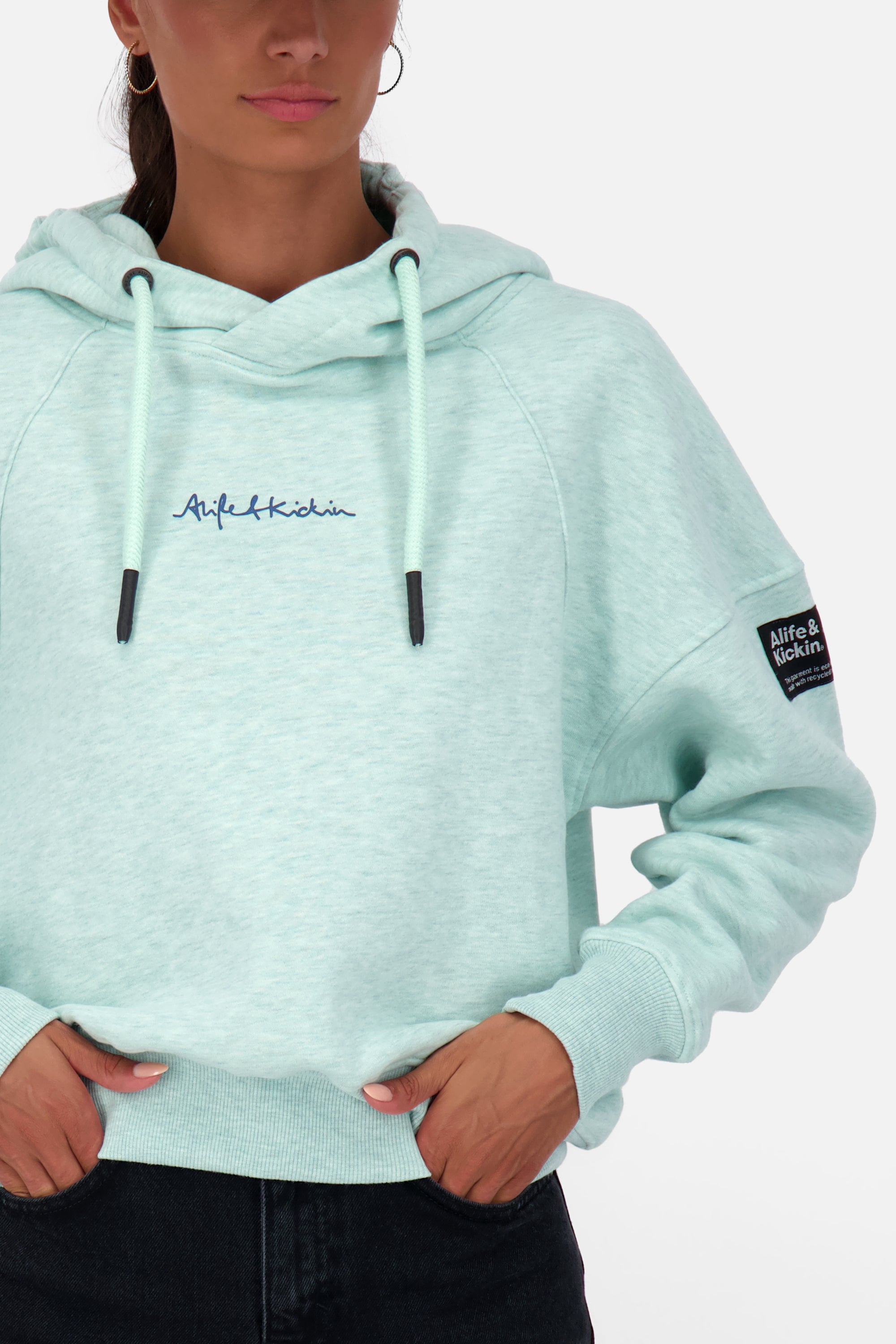 Cropped Hoodie JessyAK A Damen Grün