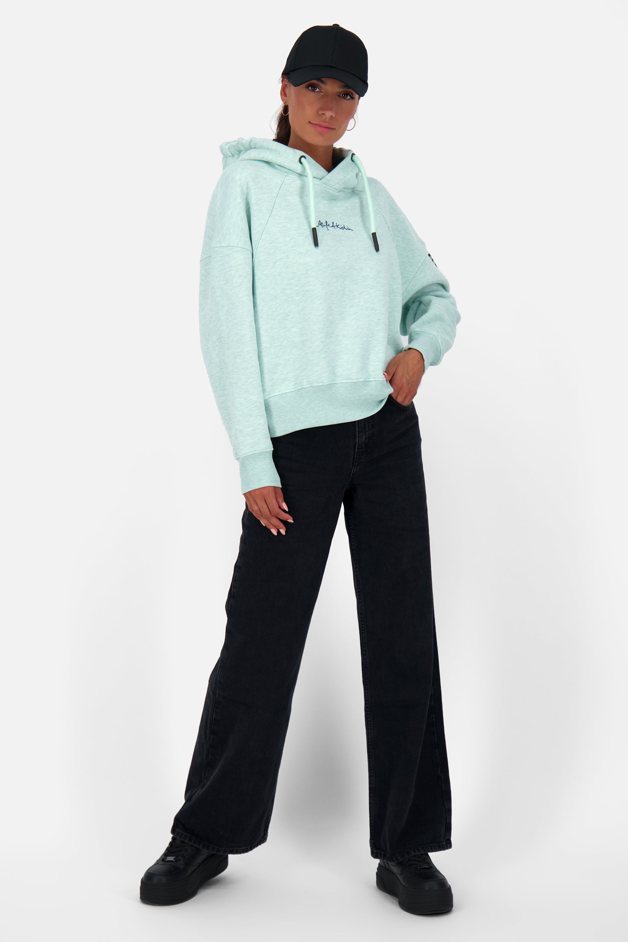 Cropped Hoodie JessyAK A Damen Grün