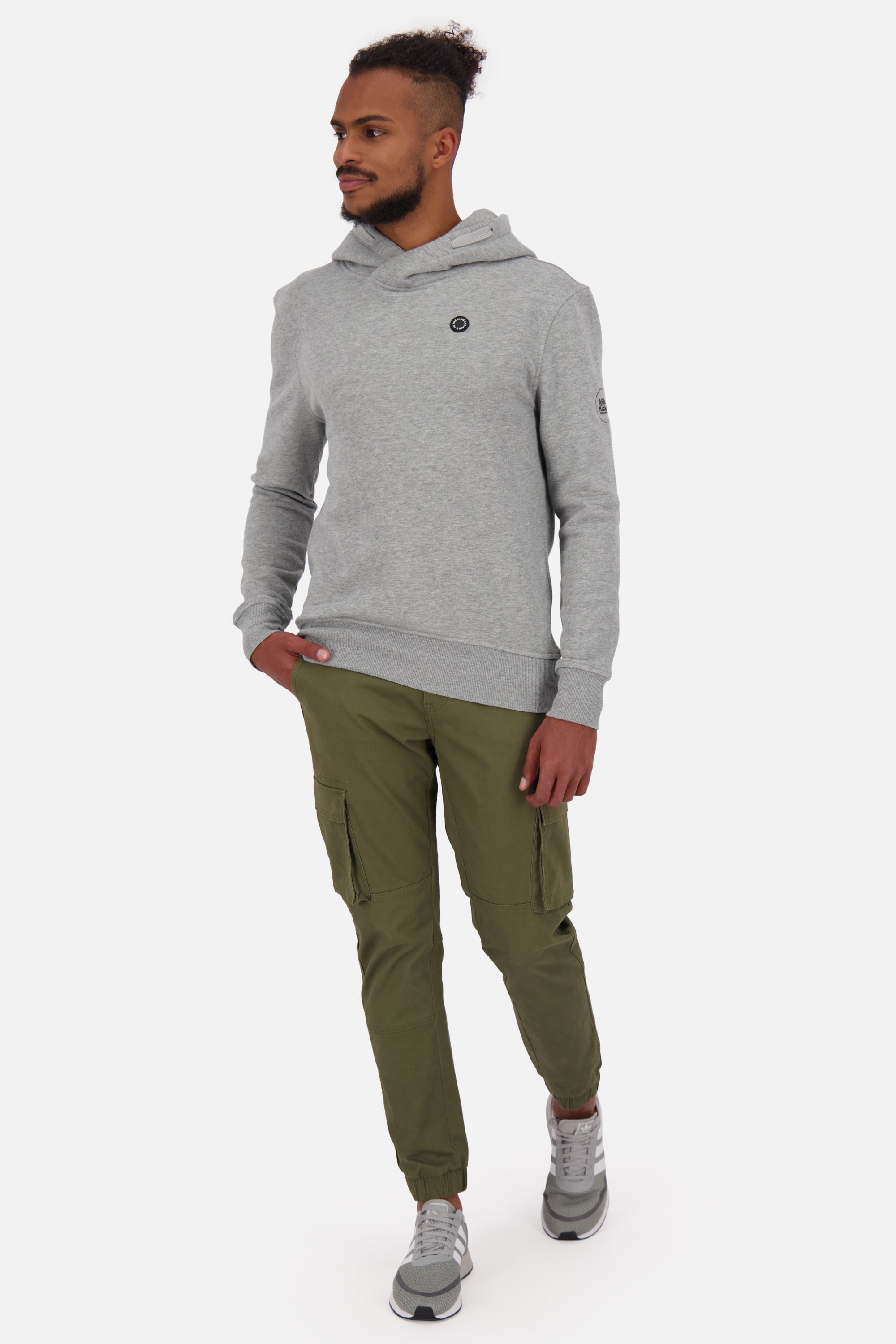 JohnAK A Hoodie Herren Grau