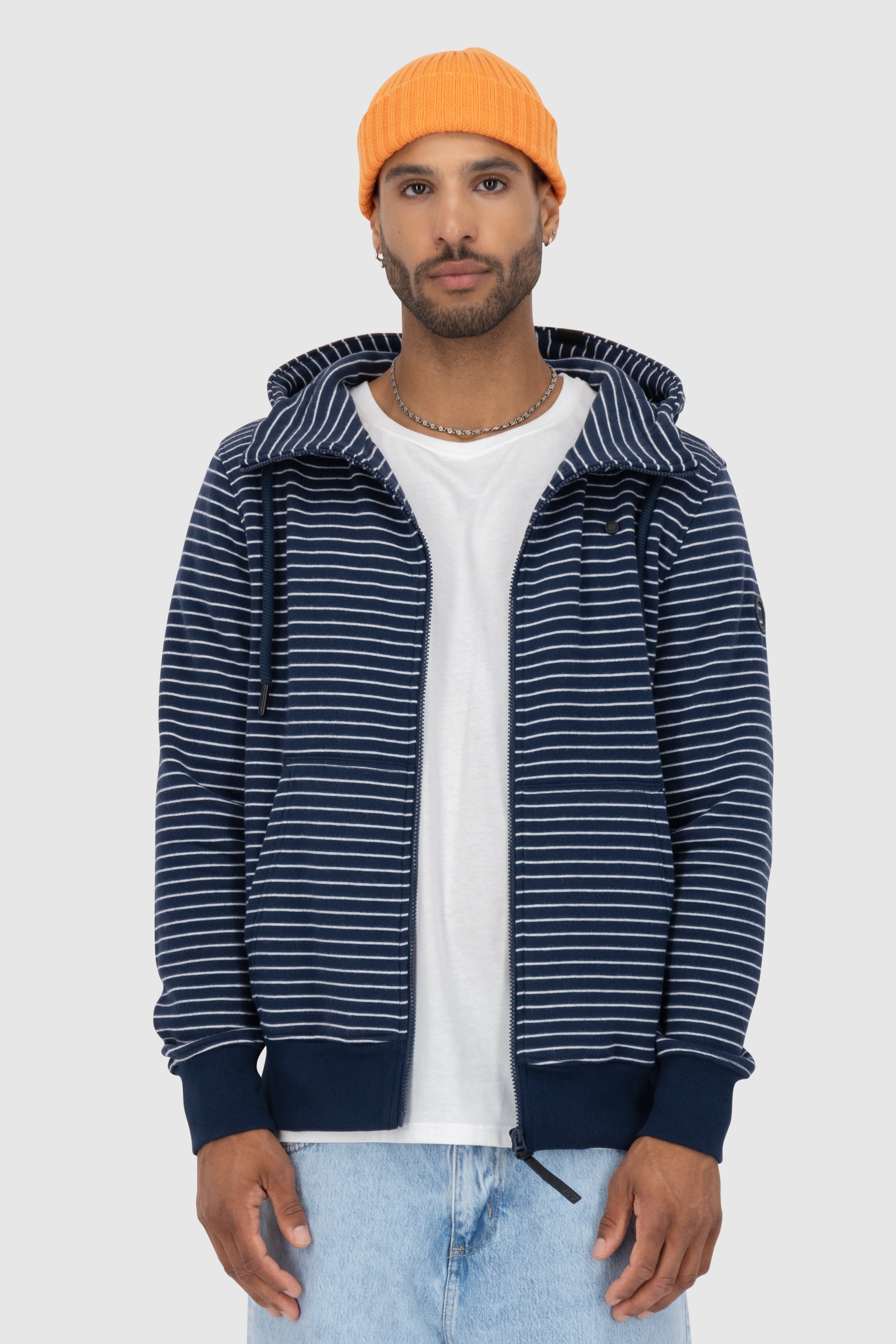 TrasherAK Z Hooded Sweat Jacket Dunkelblau