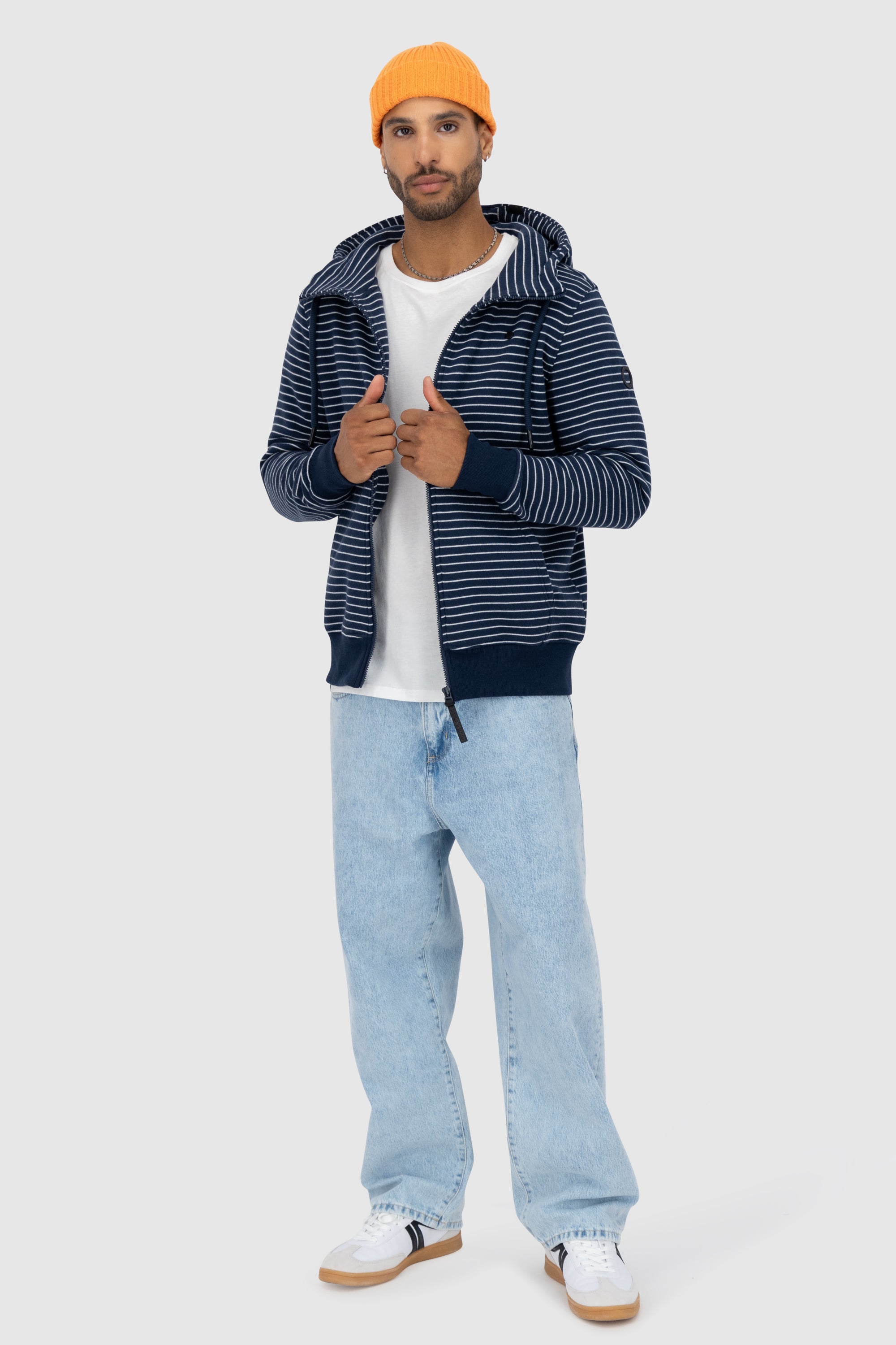 TrasherAK Z Hooded Sweat Jacket Dunkelblau