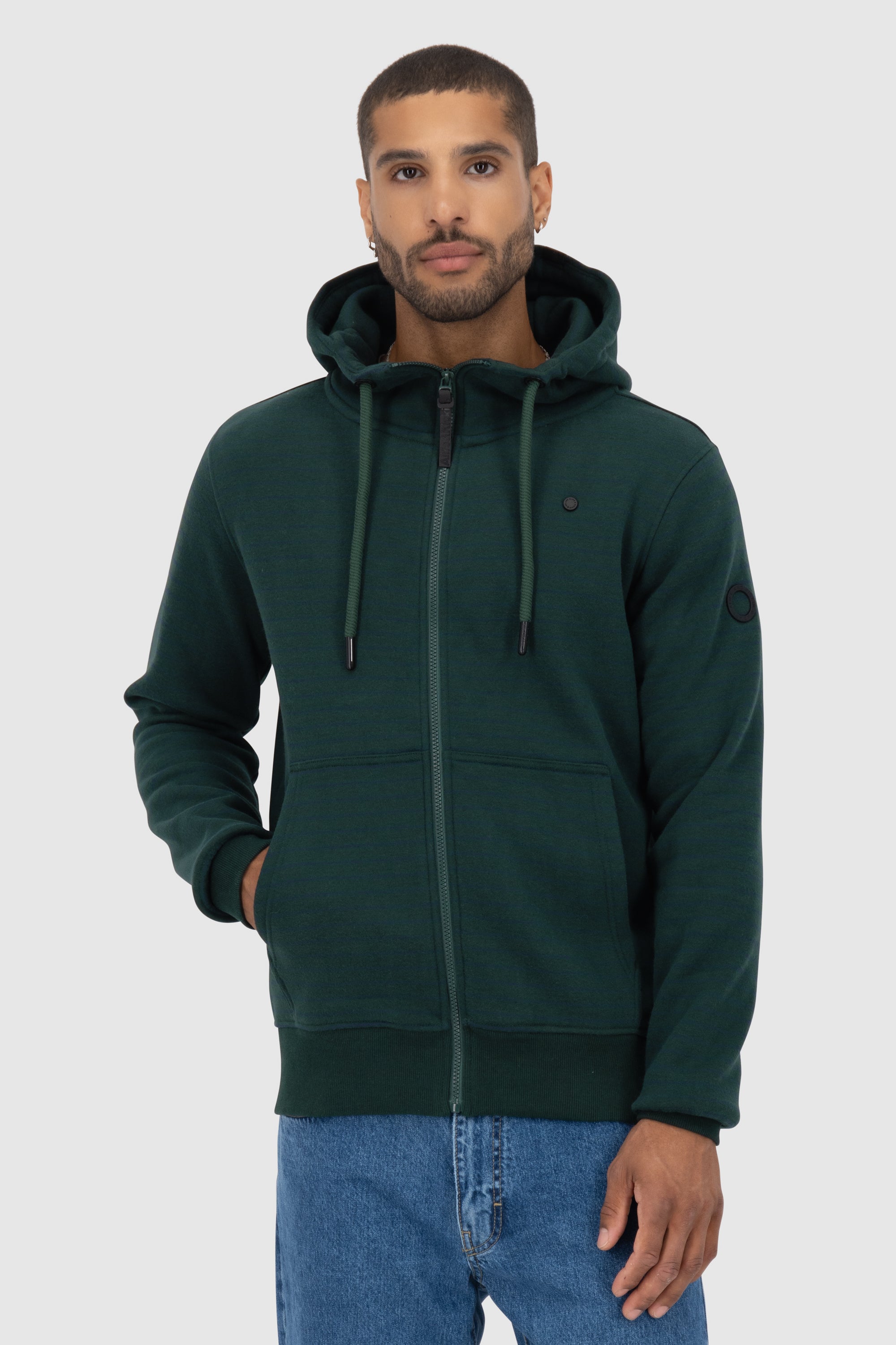 TrasherAK Z Hooded Sweat Jacket Dunkelgrün