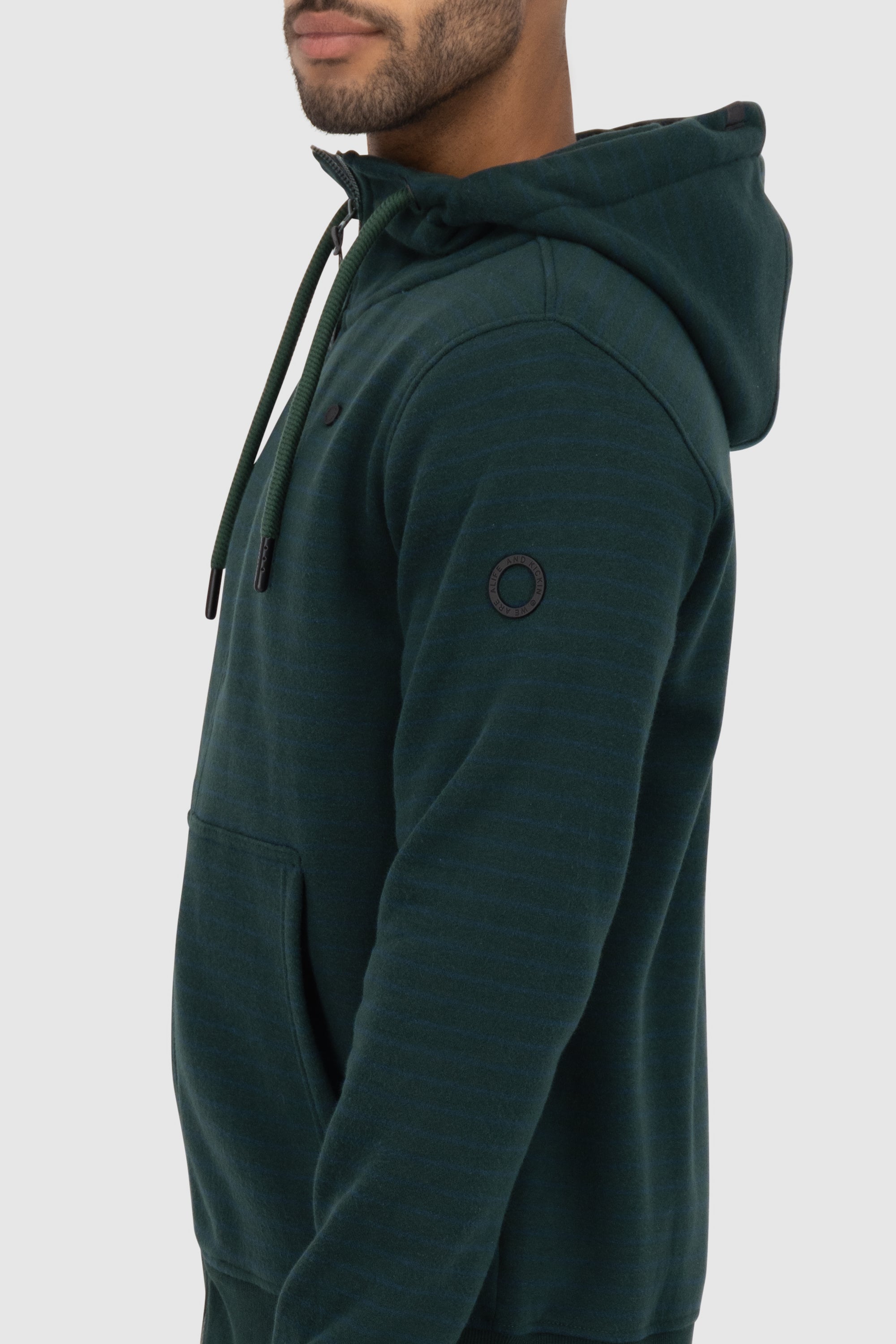 TrasherAK Z Hooded Sweat Jacket Dunkelgrün