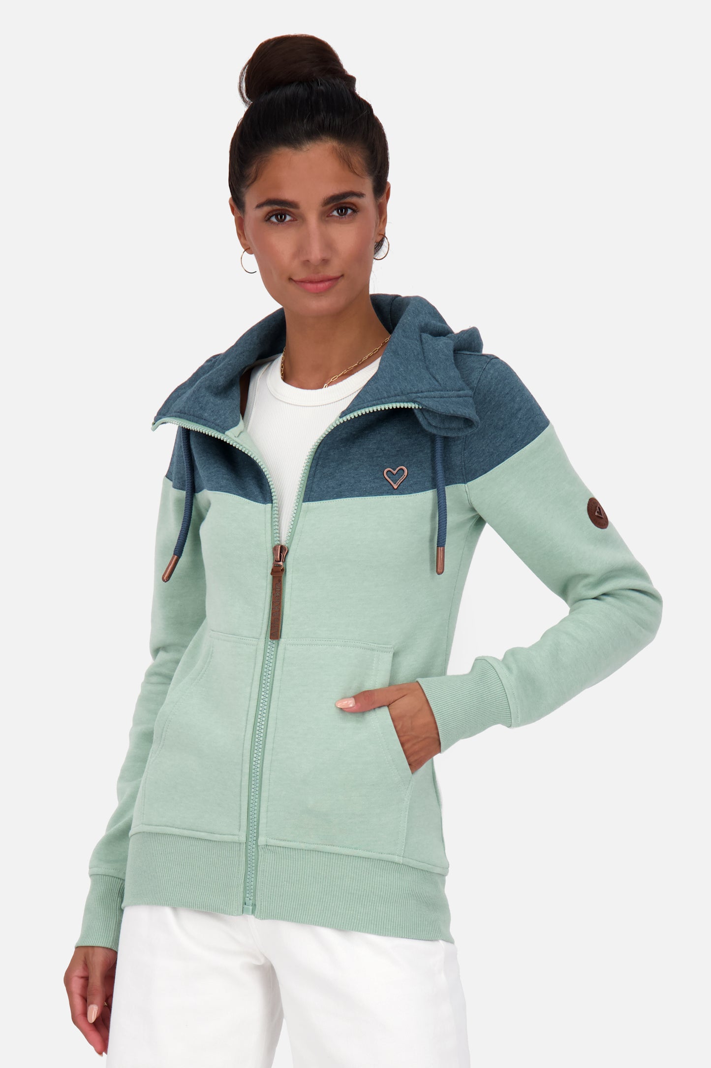 Damen Sweatjacke PalinaAK A alpine frost melange